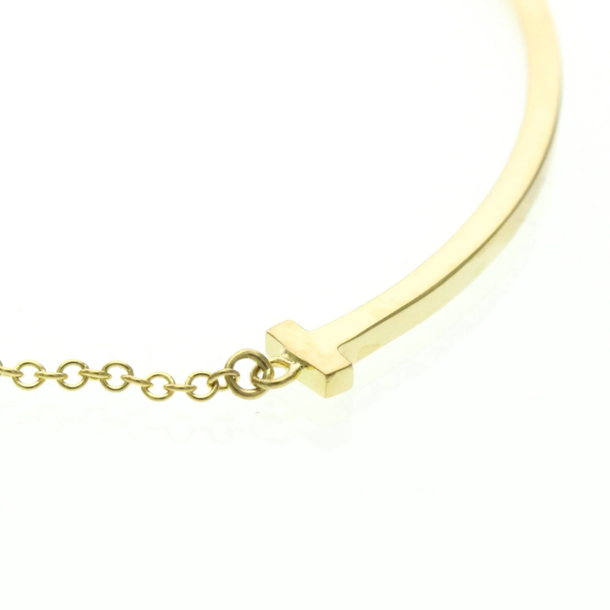 T Smile Pendant Necklace 18K Yellow Gold - Image 5
