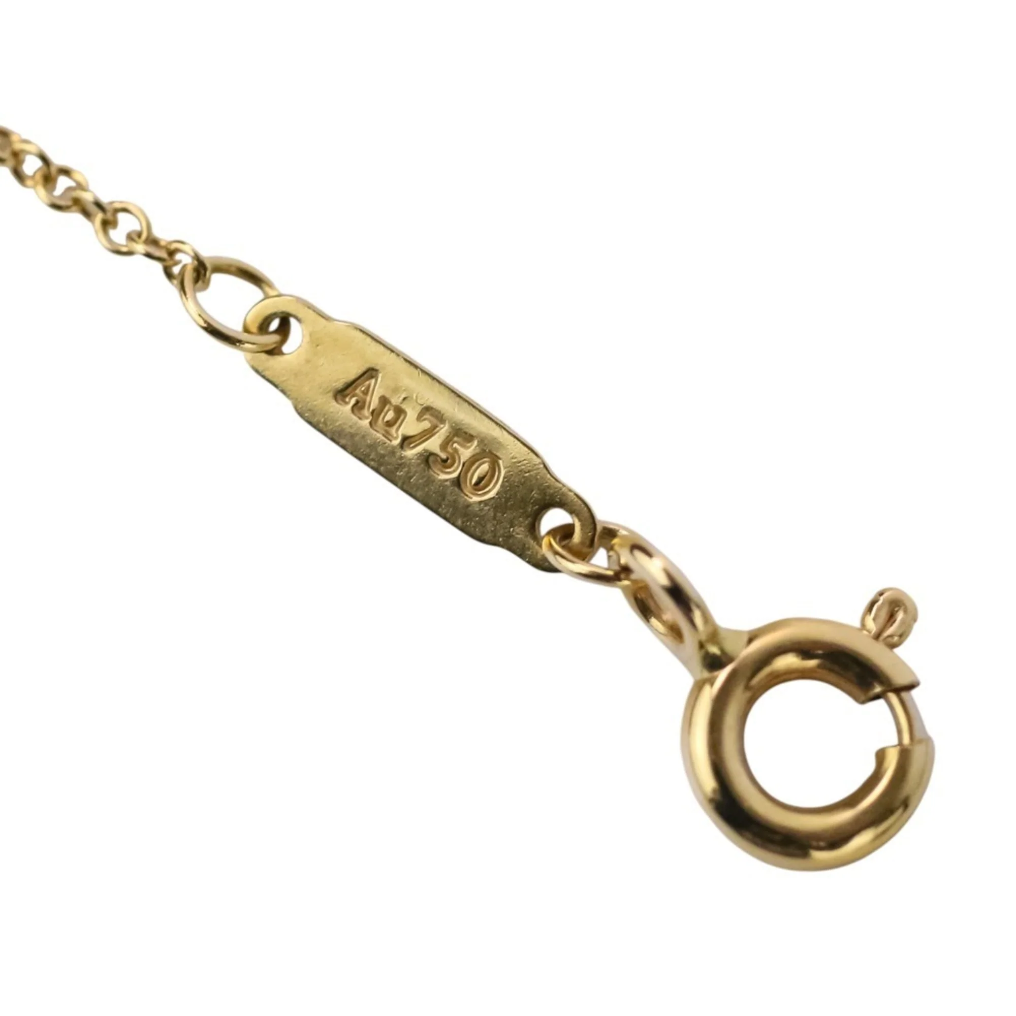 T Smile Pendant Necklace 18K Yellow Gold - Image 7