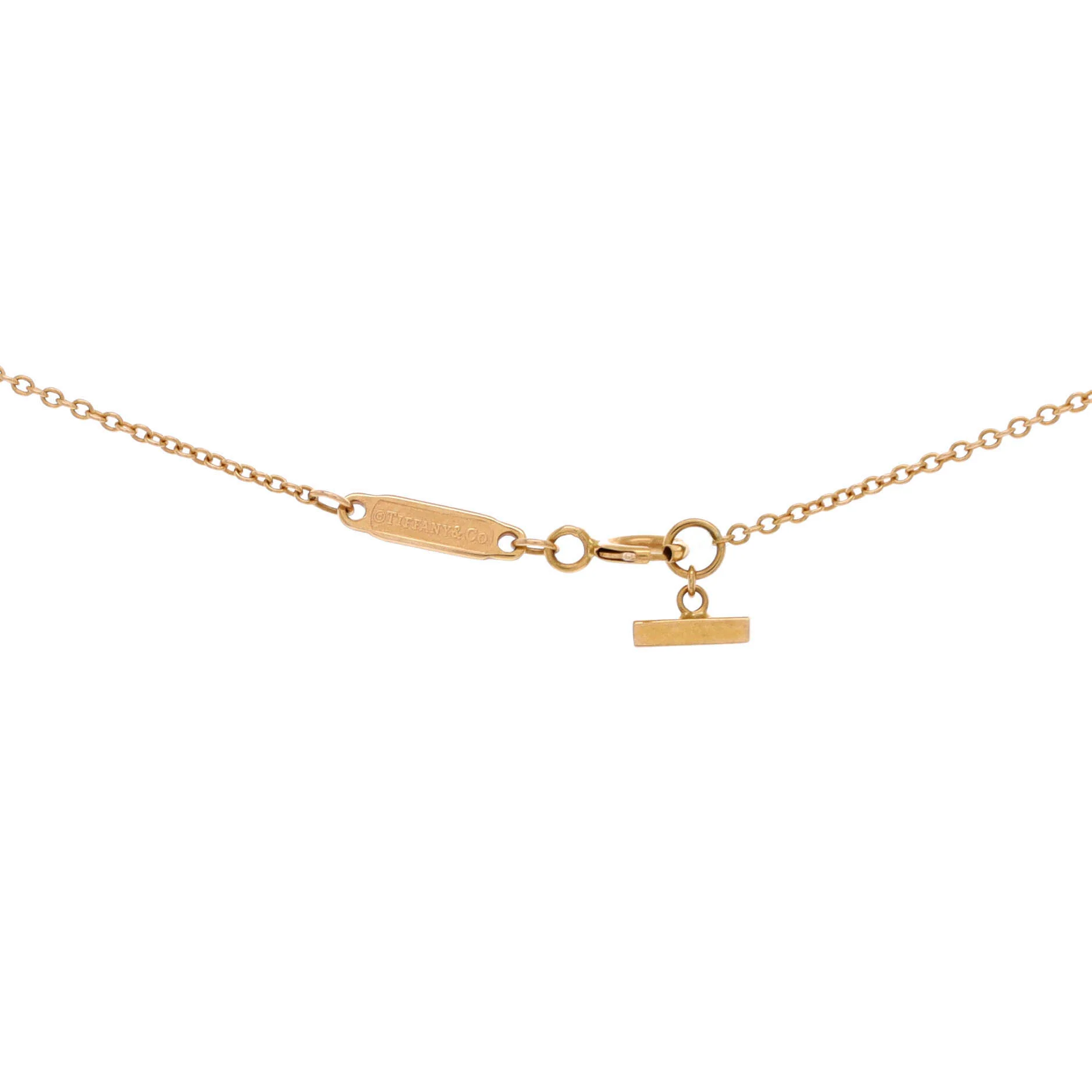 T Smile Pendant Necklace 18K Yellow Gold Mini - Image 4