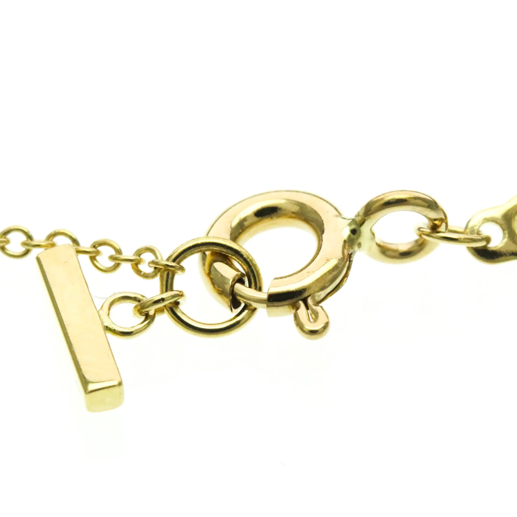 T Smile Pendant Necklace 18K Yellow Gold with Diamonds - Image 9