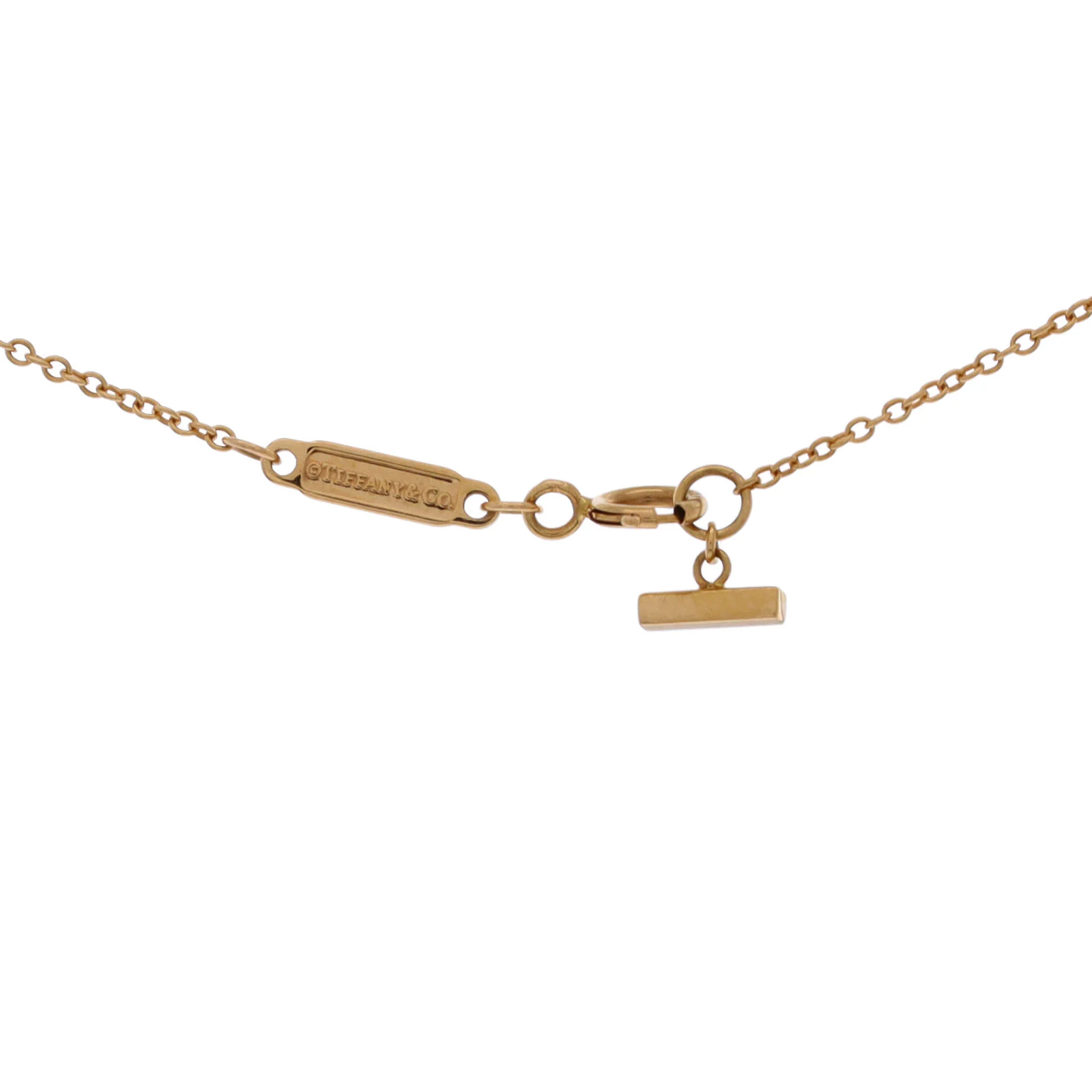 T Smile Pendant Necklace 18K Yellow Gold with Diamonds Mini - Image 3