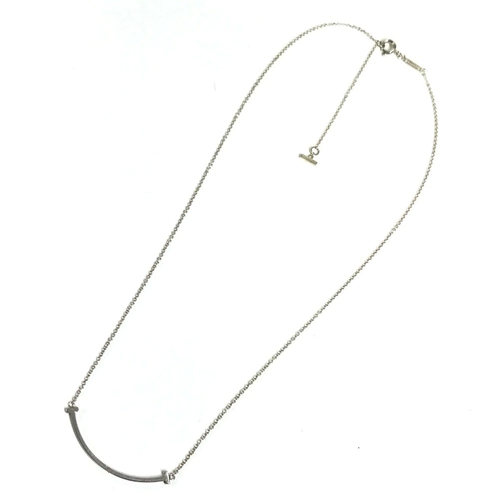 T Smile Pendant Necklace Sterling Silver - Image 2