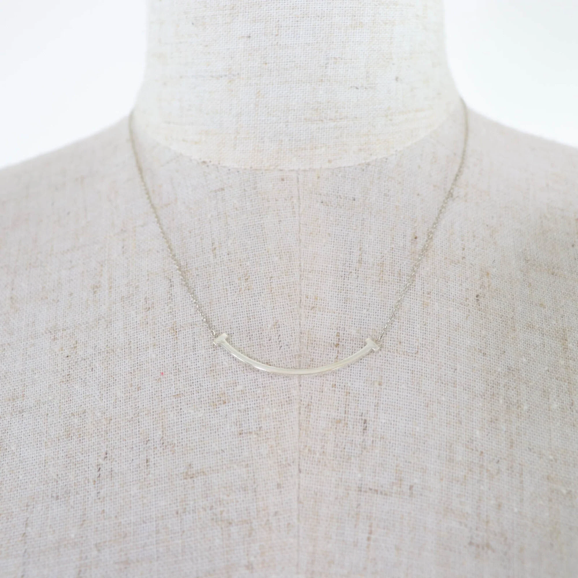 T Smile Pendant Necklace Sterling Silver - Image 4