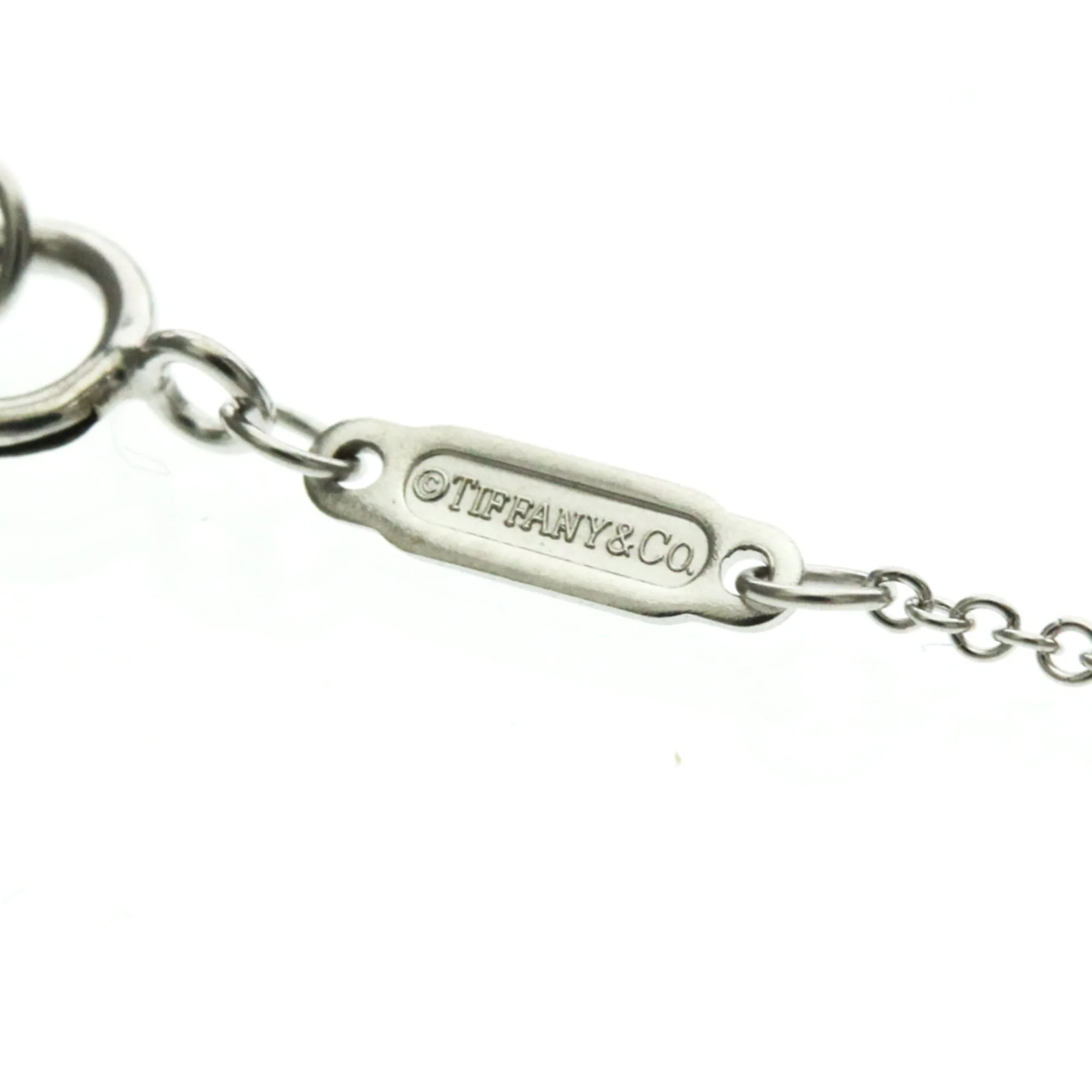 T Smile Pendant Necklace Sterling Silver with 18K White Gold - Image 9