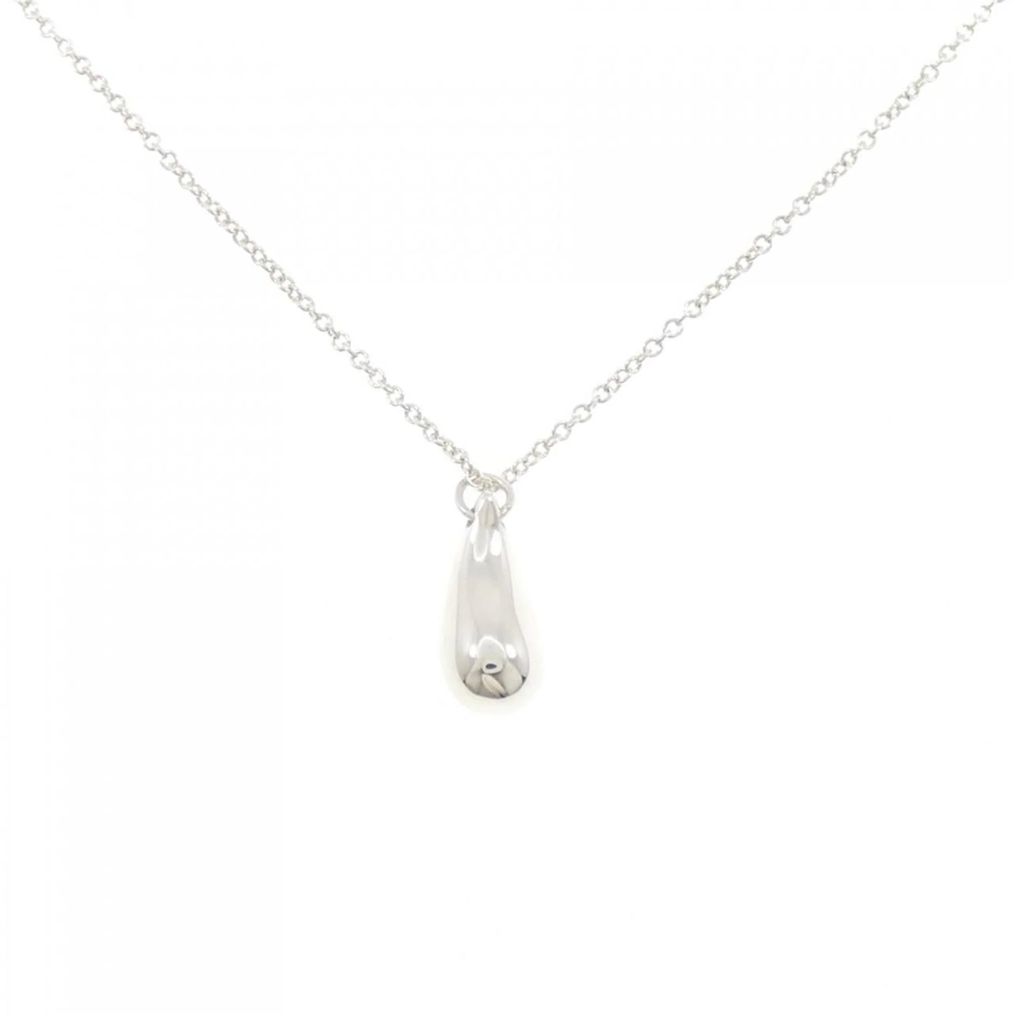 Teardrop Pendant Necklace Sterling Silver