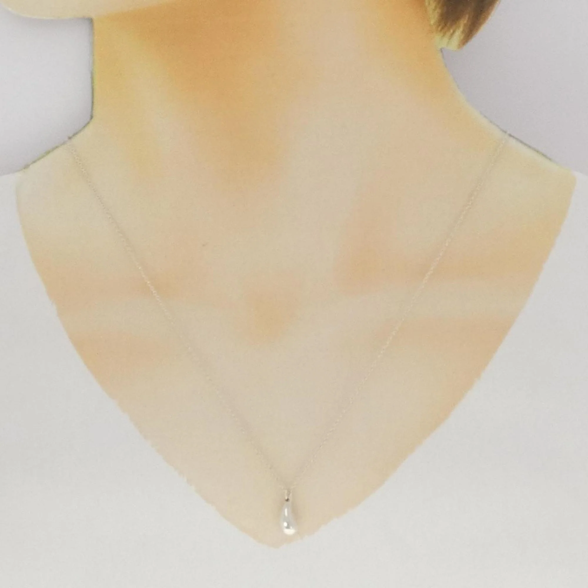 Teardrop Pendant Necklace Sterling Silver - Image 6