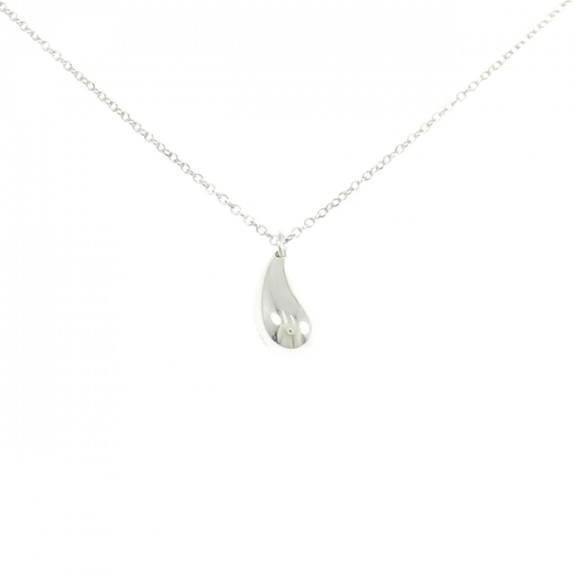 Teardrop Pendant Necklace Sterling Silver