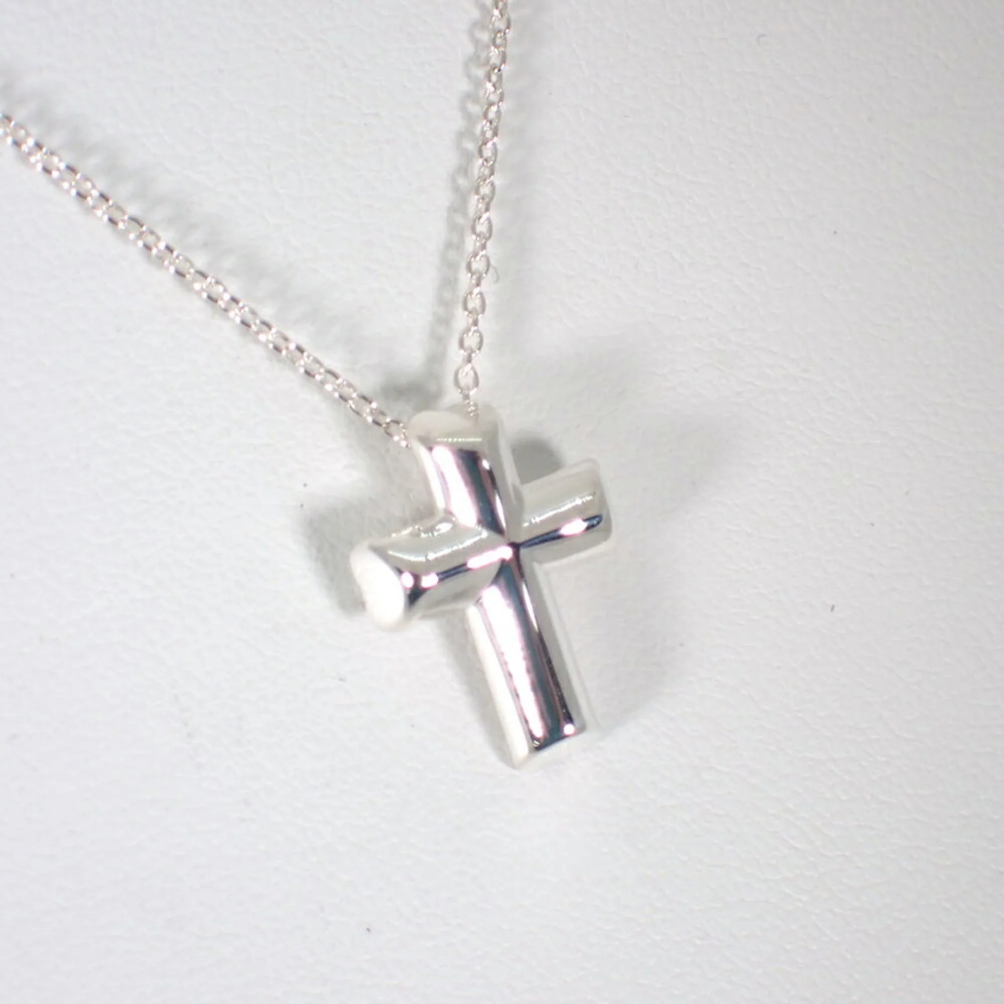 Tenderness Heart Cross Pendant Necklace Sterling Silver - Image 4