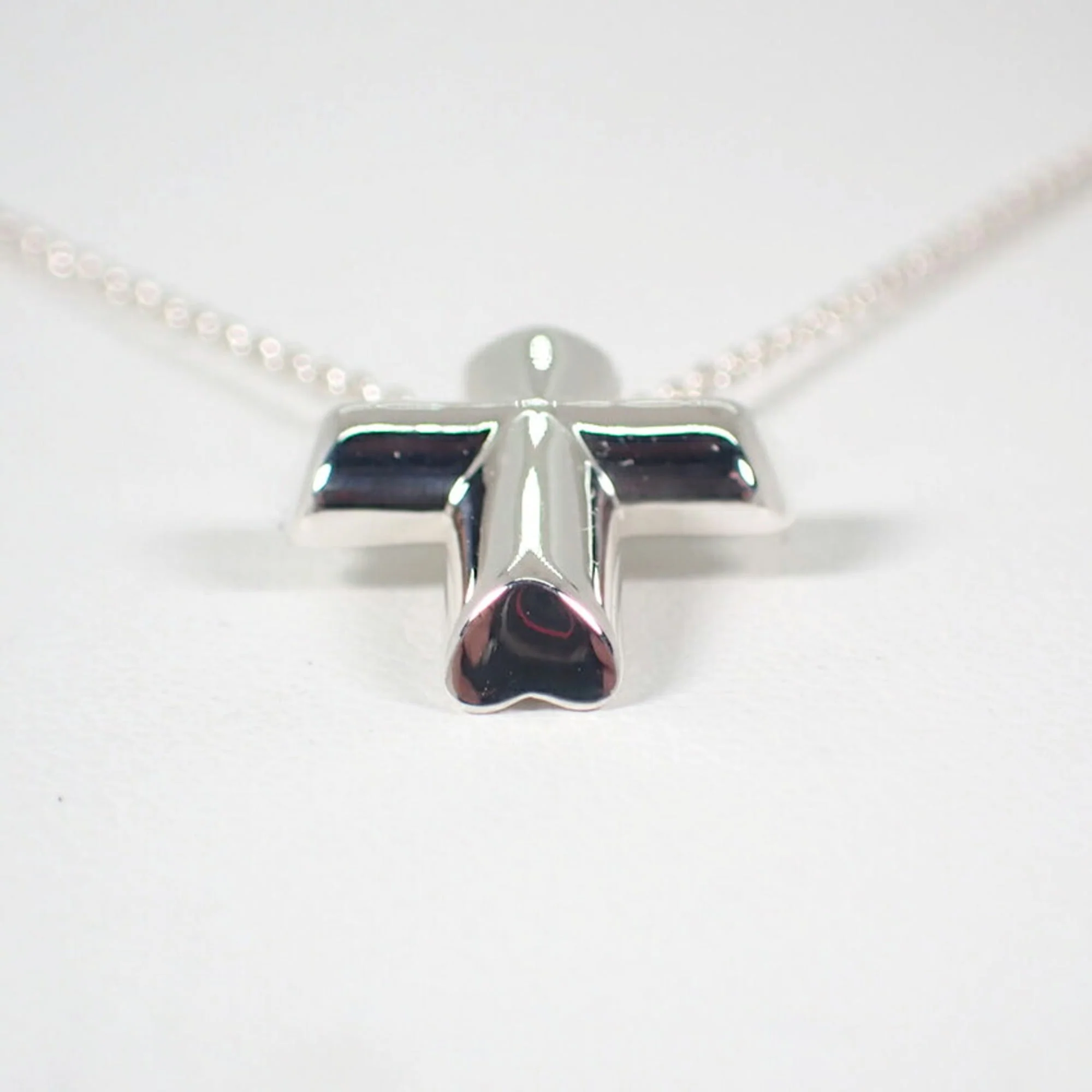 Tenderness Heart Cross Pendant Necklace Sterling Silver - Image 5