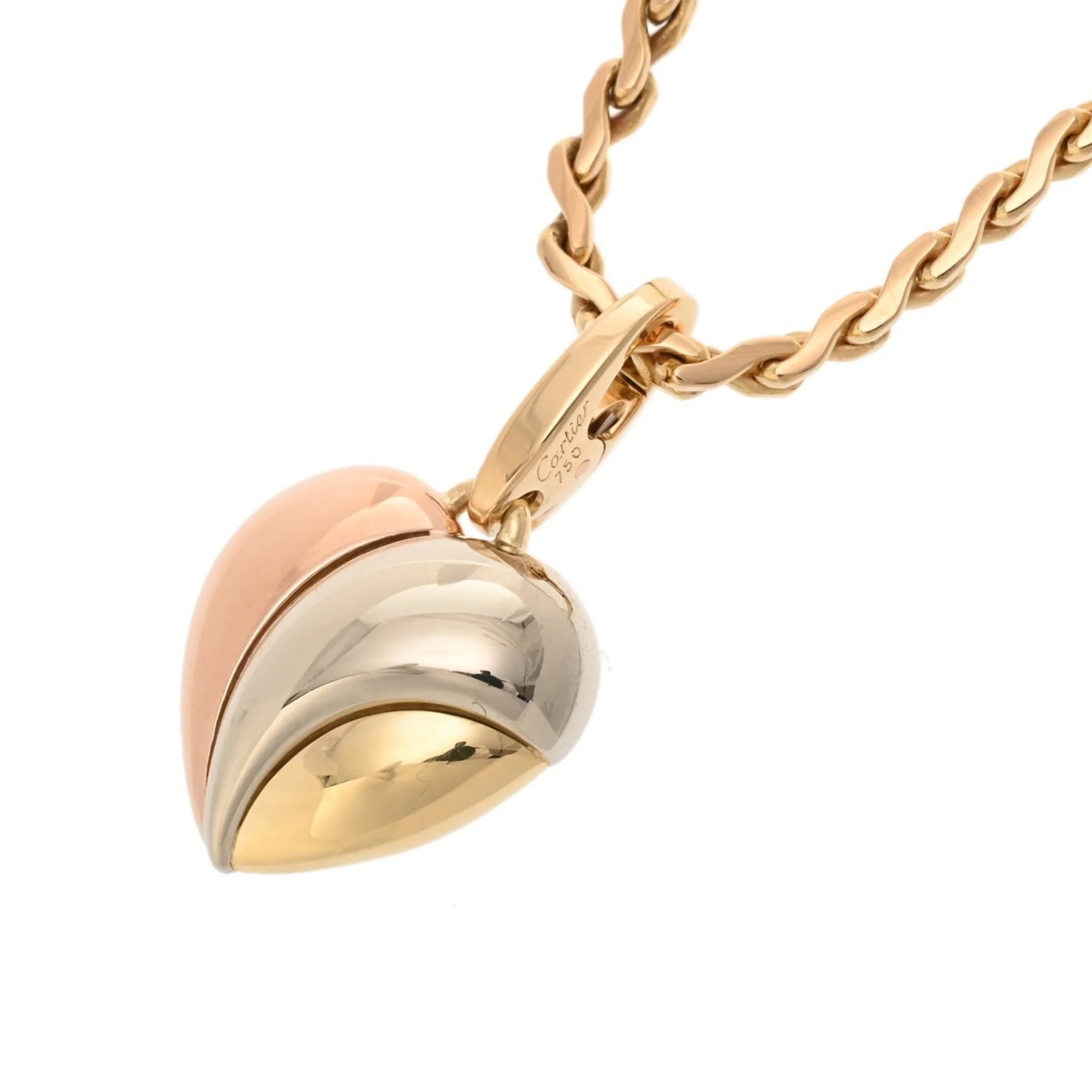 Trinity Pendant Necklace 18K Tricolor Gold - Image 9