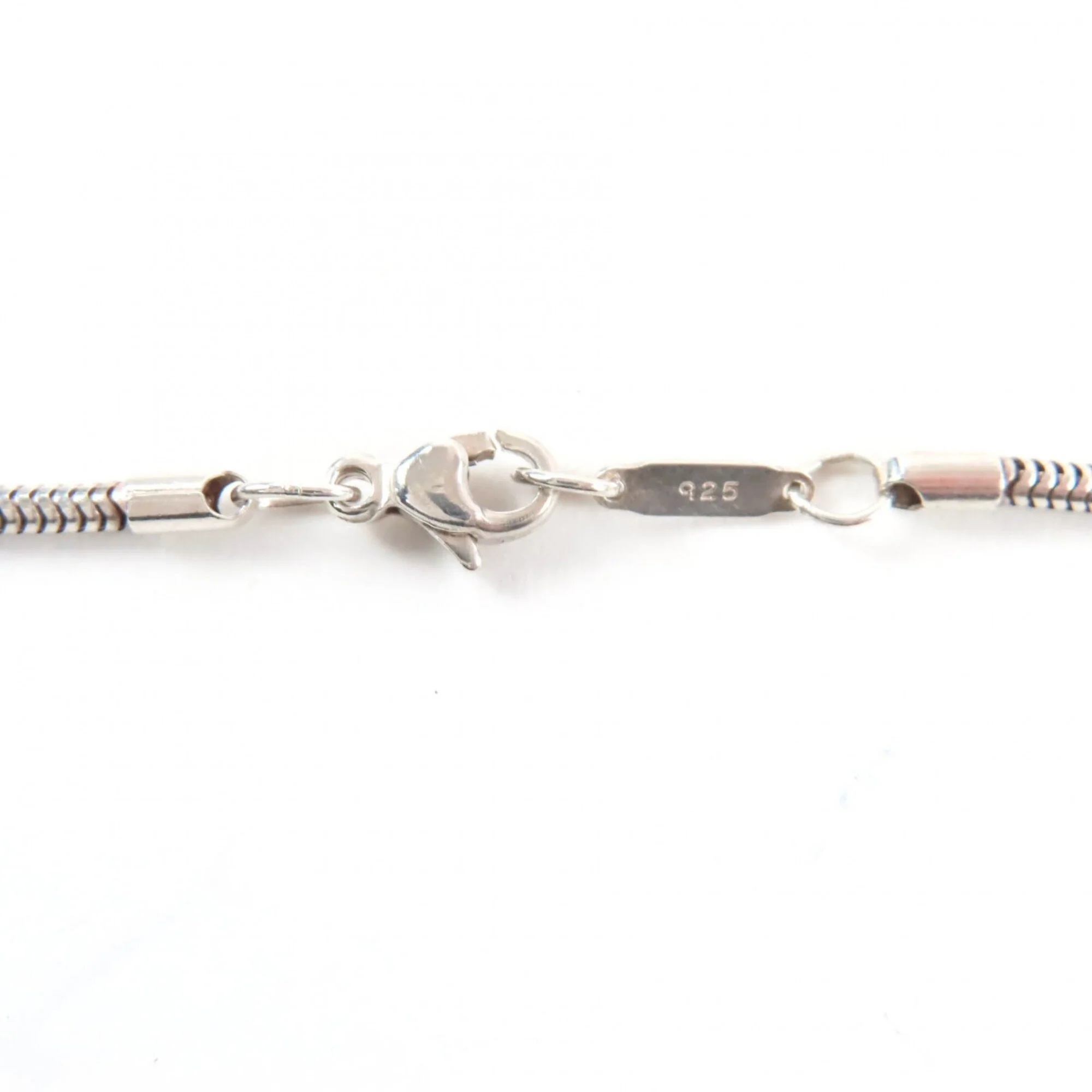 Vintage Pendant Necklace 18K Gold and Sterling Silver with Mother of Pearl - Image 6