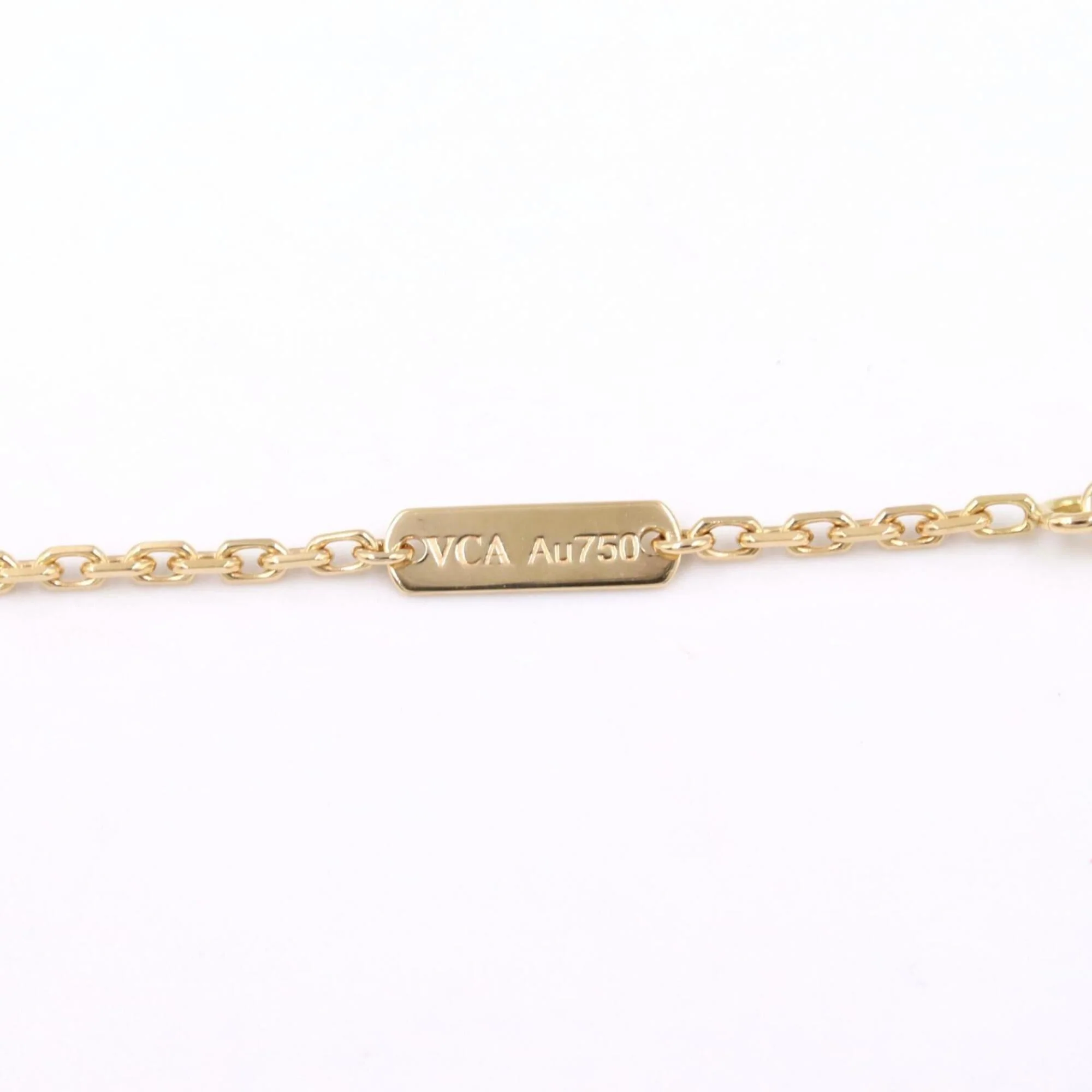 Alhambra Pendant Necklace 18K Yellow Gold and Malachite - Image 4