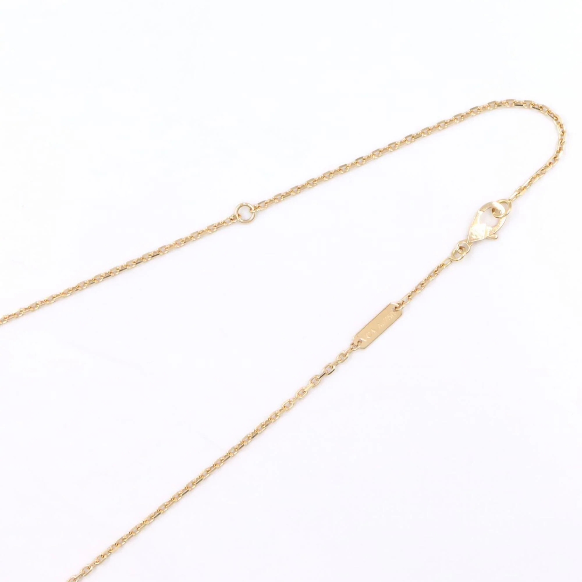 Alhambra Pendant Necklace 18K Yellow Gold and Malachite - Image 5