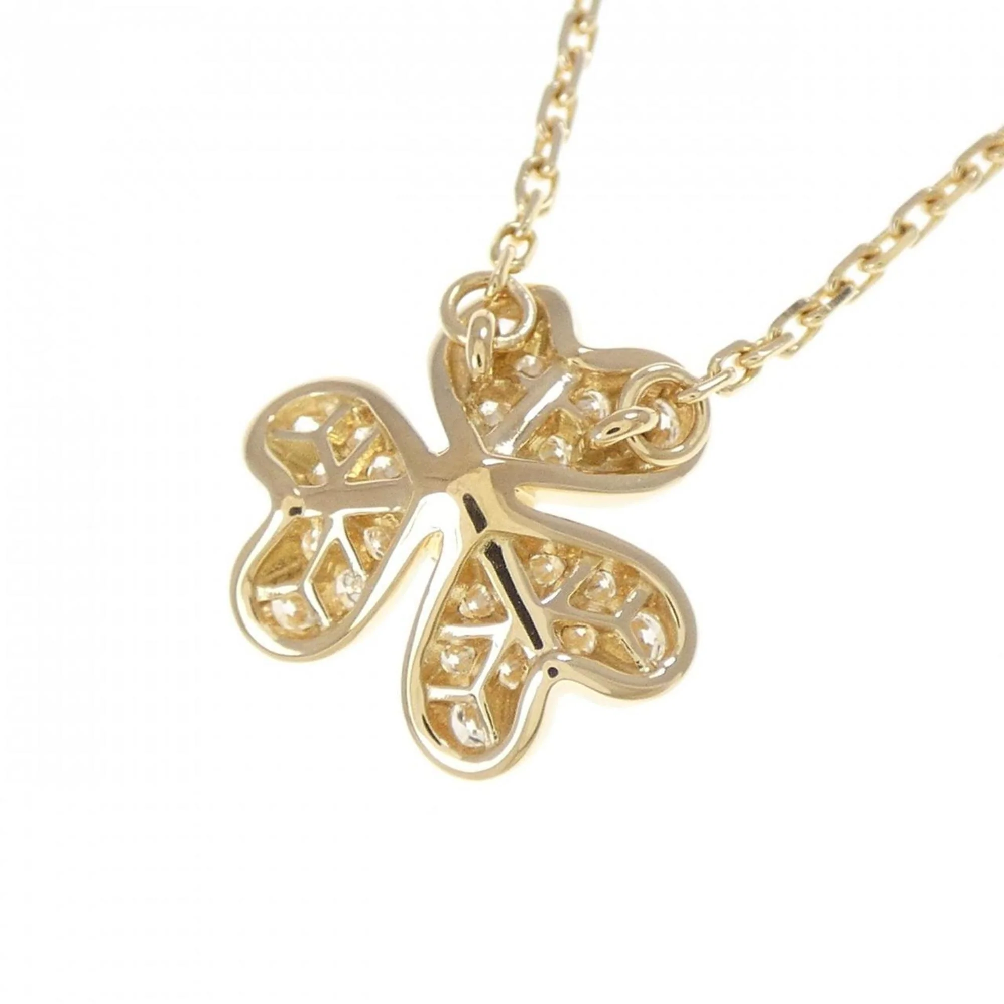Frivole Mini Pendant Necklace 18K Yellow Gold with Diamond - Image 4