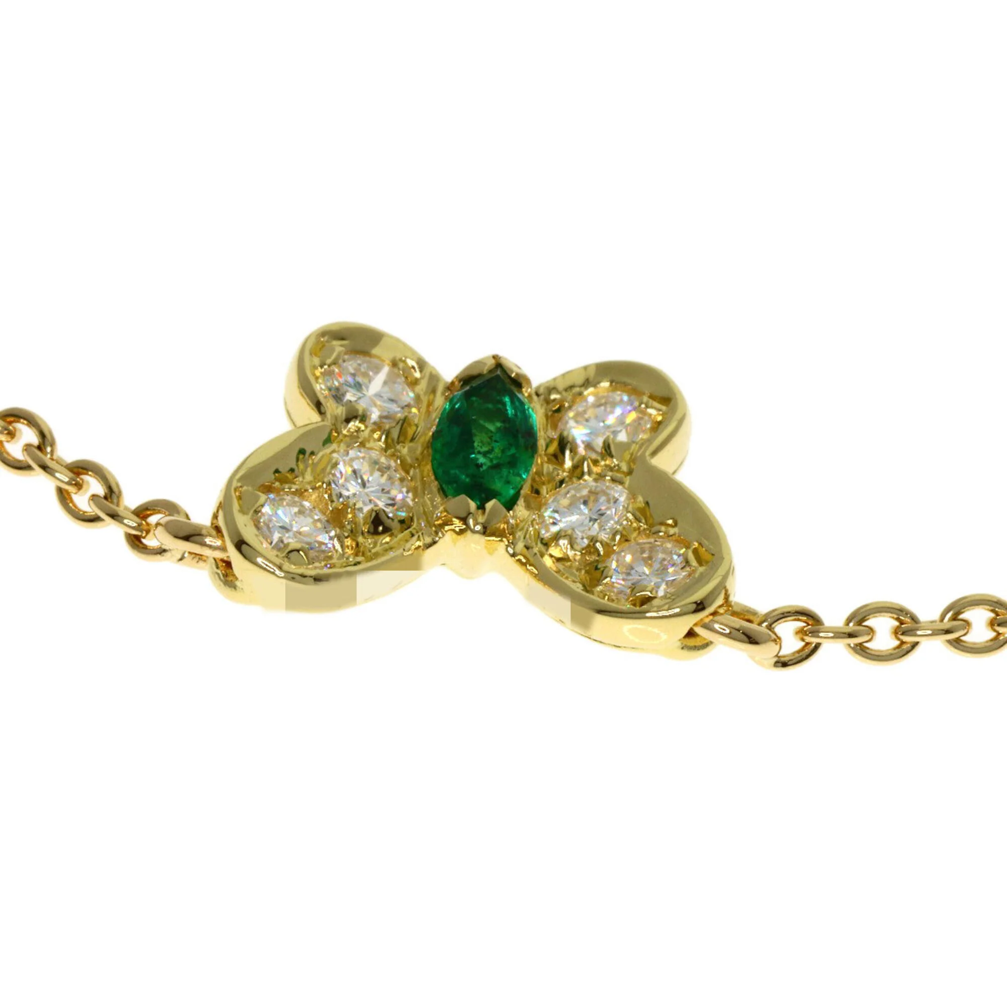 Papillon Pendant Necklace 18K Yellow Gold - Image 7