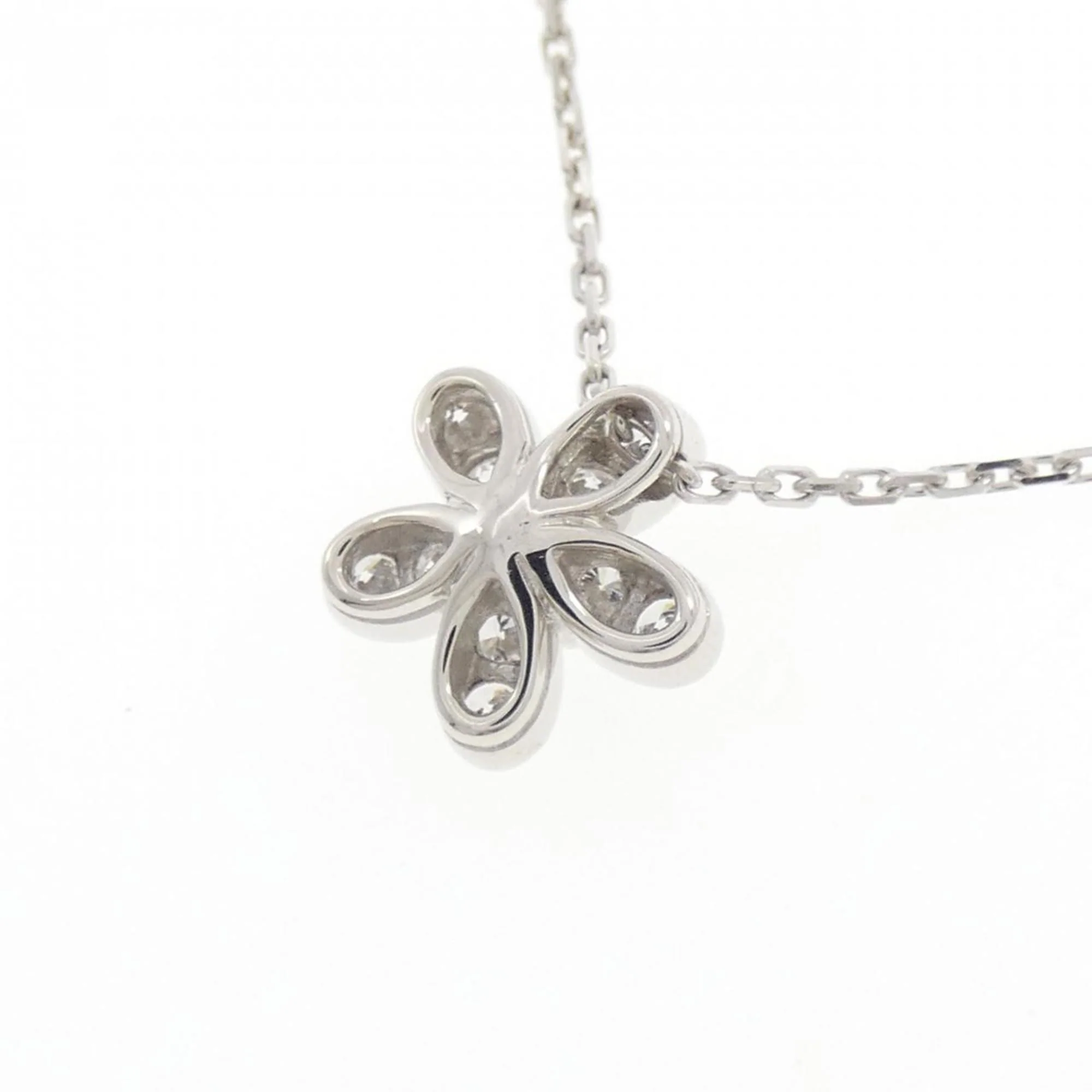 Pendant Necklace 18K White Gold with Diamond - Image 4