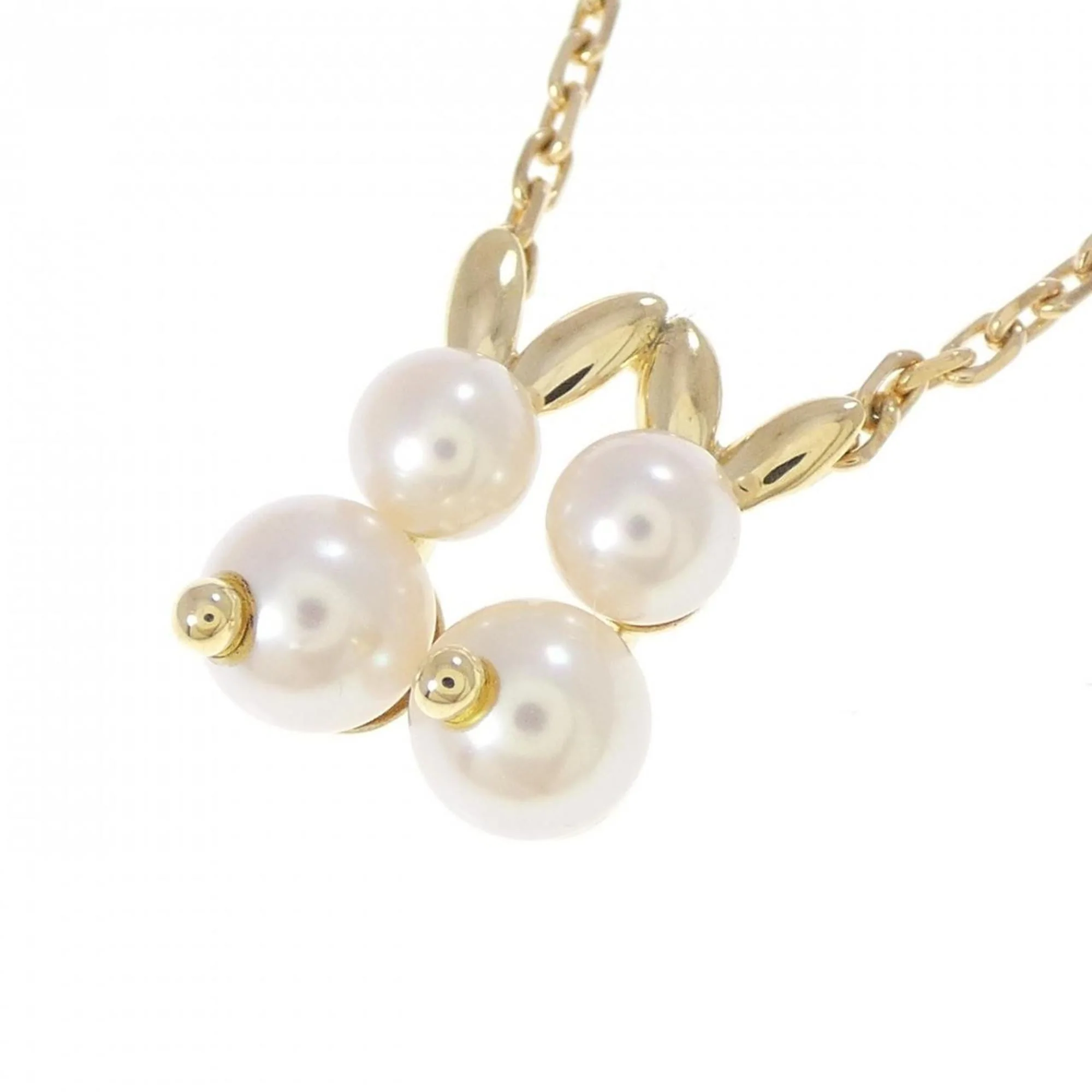 Pendant Necklace 18K Yellow Gold With Akoya Pearl - Image 3