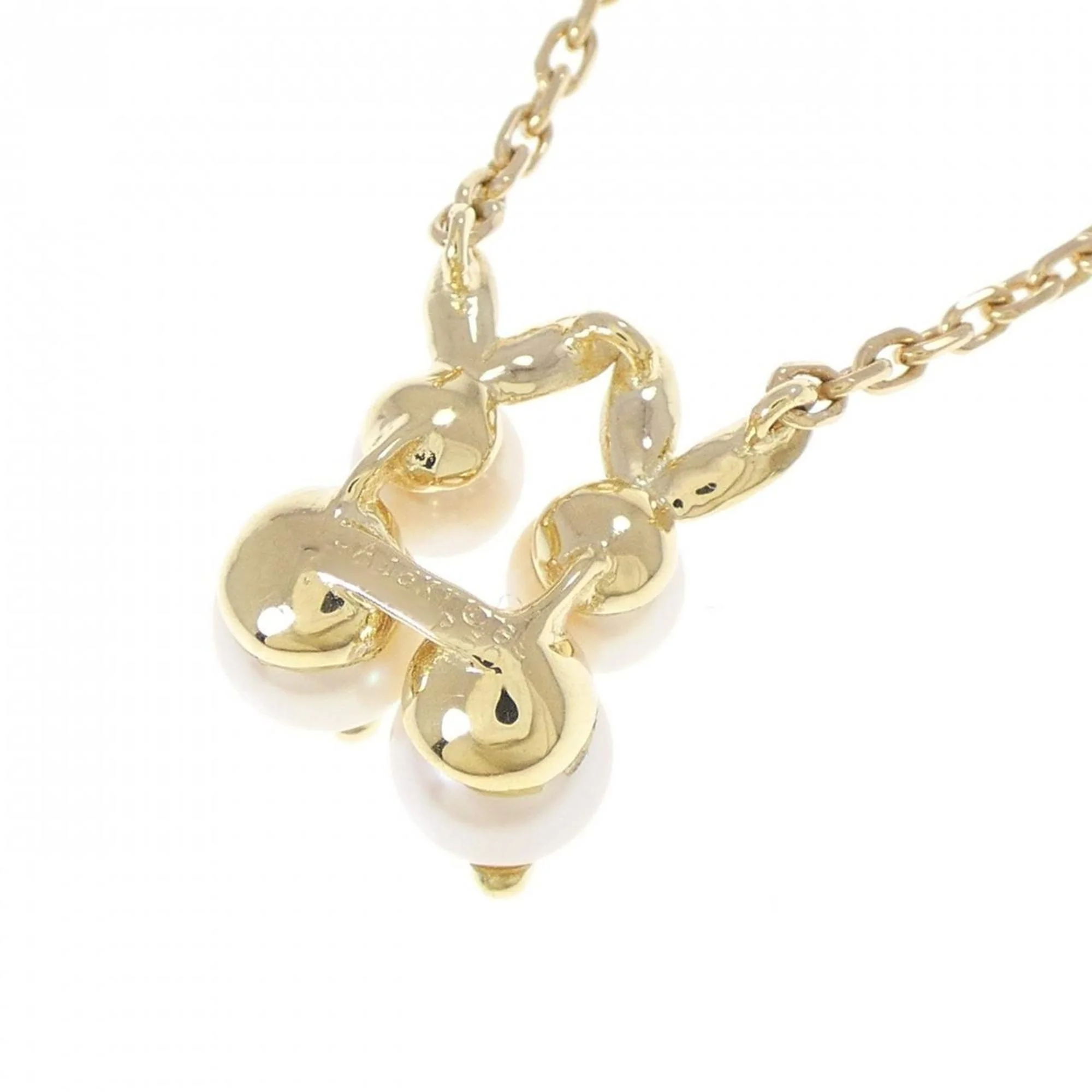 Pendant Necklace 18K Yellow Gold With Akoya Pearl - Image 4
