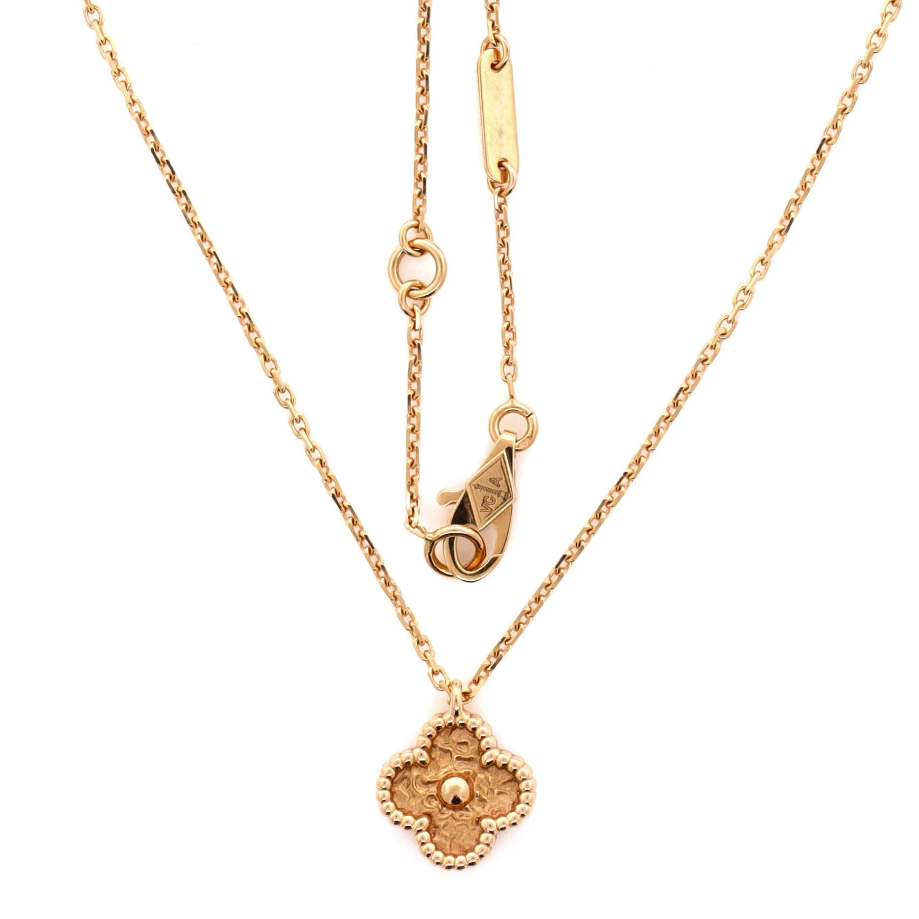 Sweet Alhambra Pendant Necklace 18K Rose Gold - Image 3