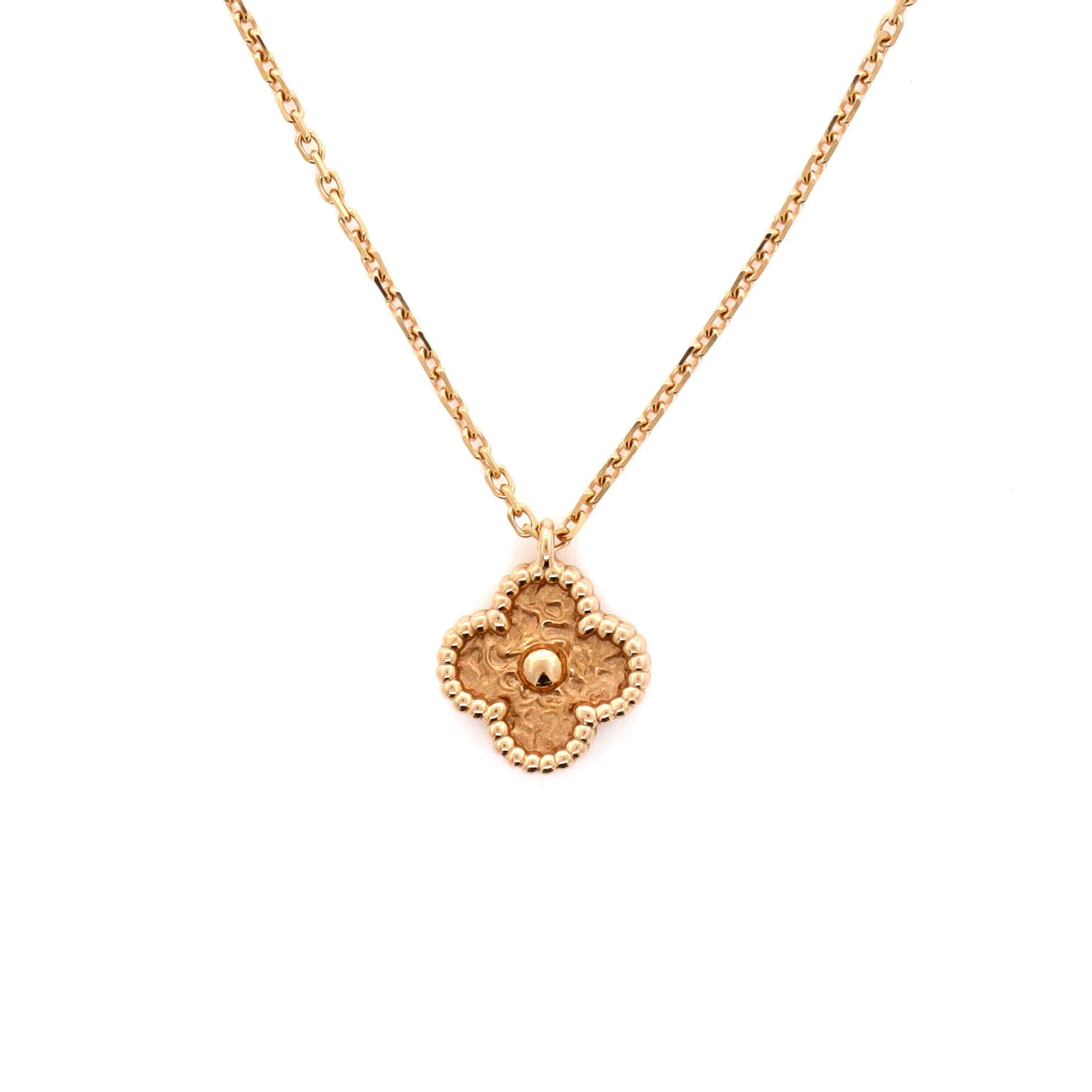 Sweet Alhambra Pendant Necklace 18K Rose Gold - Image 4