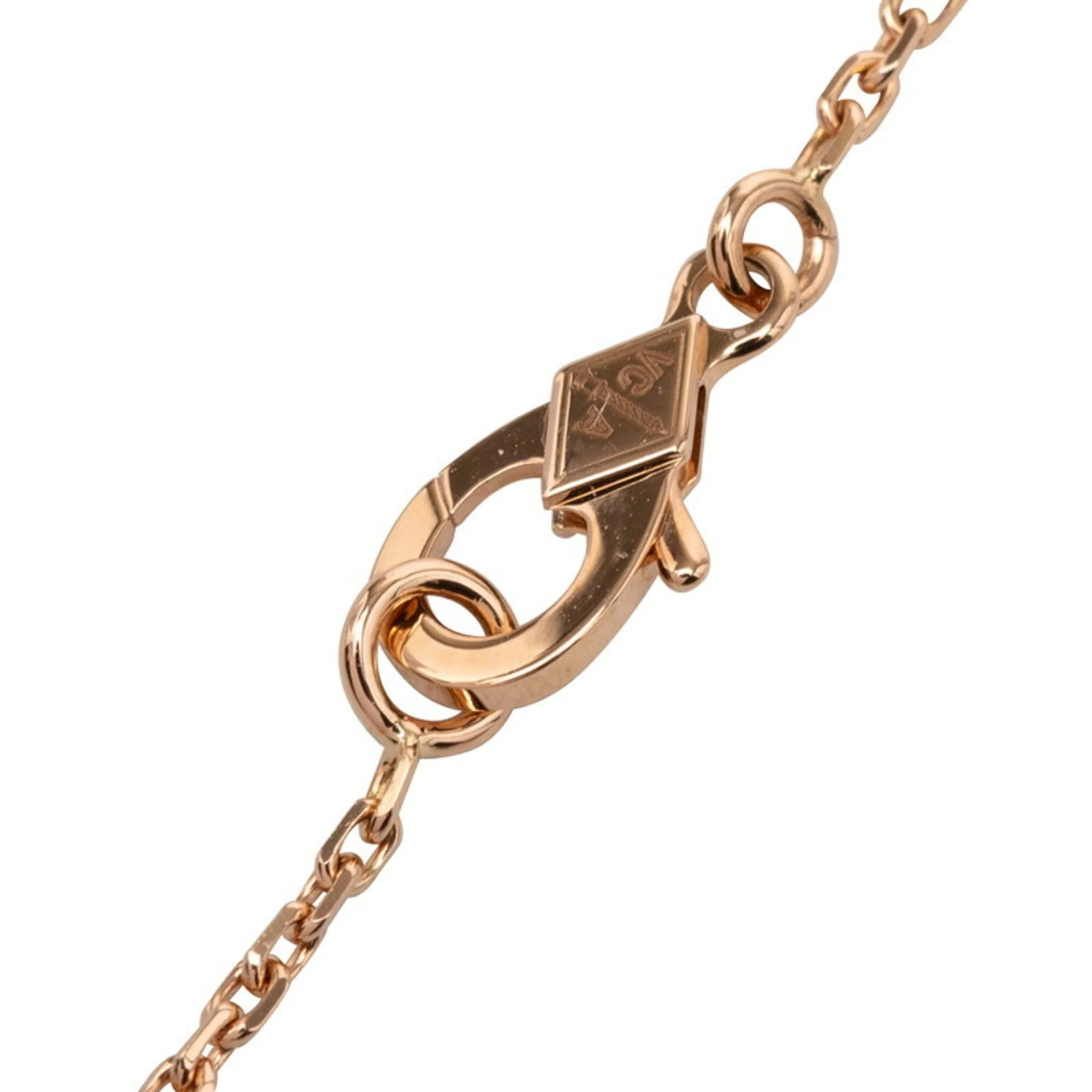 Vintage Alhambra Pendant Necklace 18K Rose Gold - Image 5