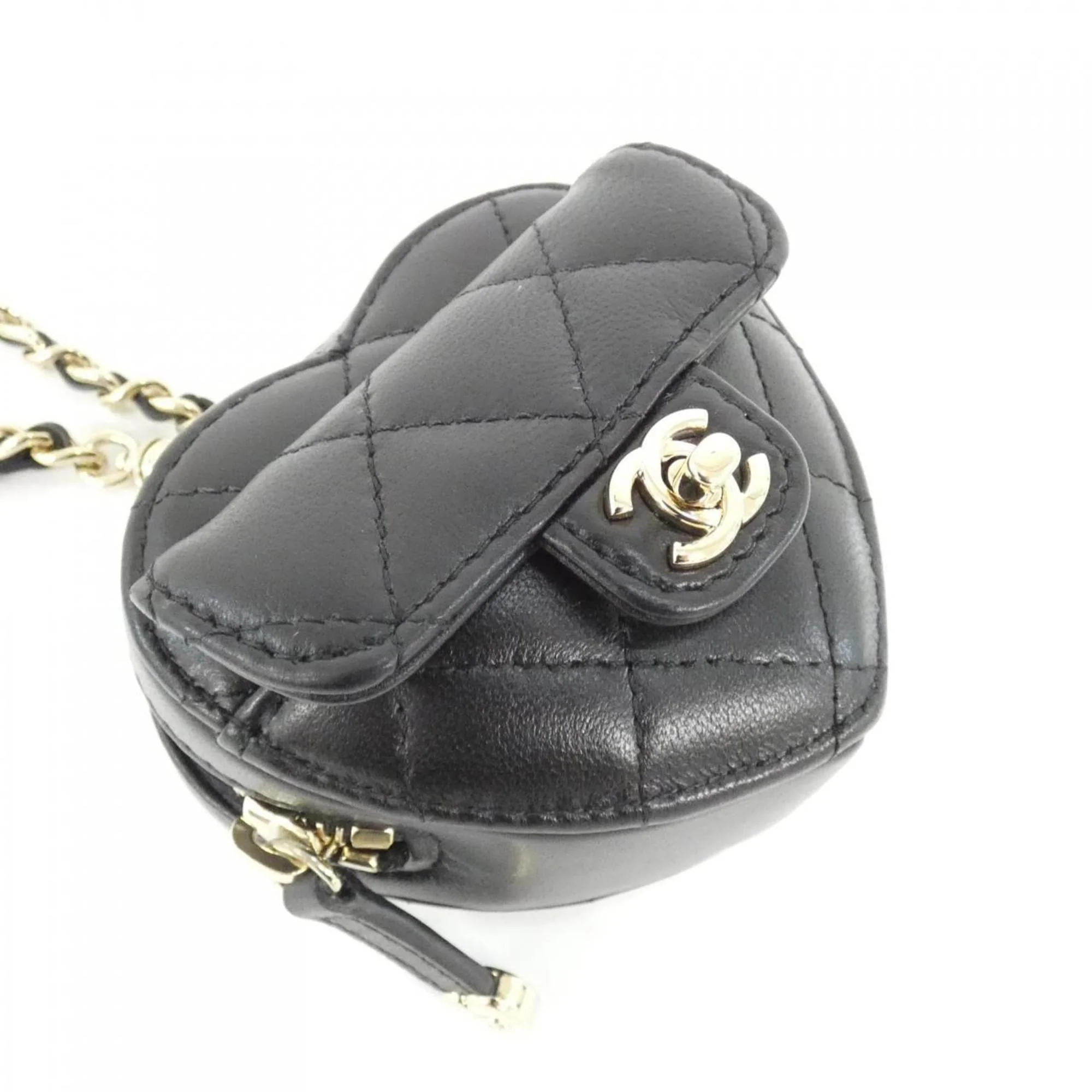 Handbag Charm Leather Black - Image 2