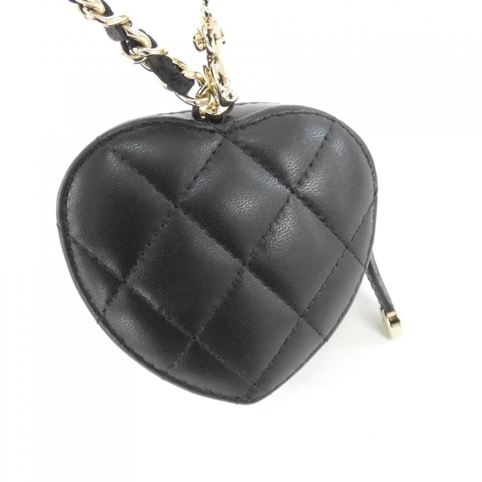 Handbag Charm Leather Black - Image 3