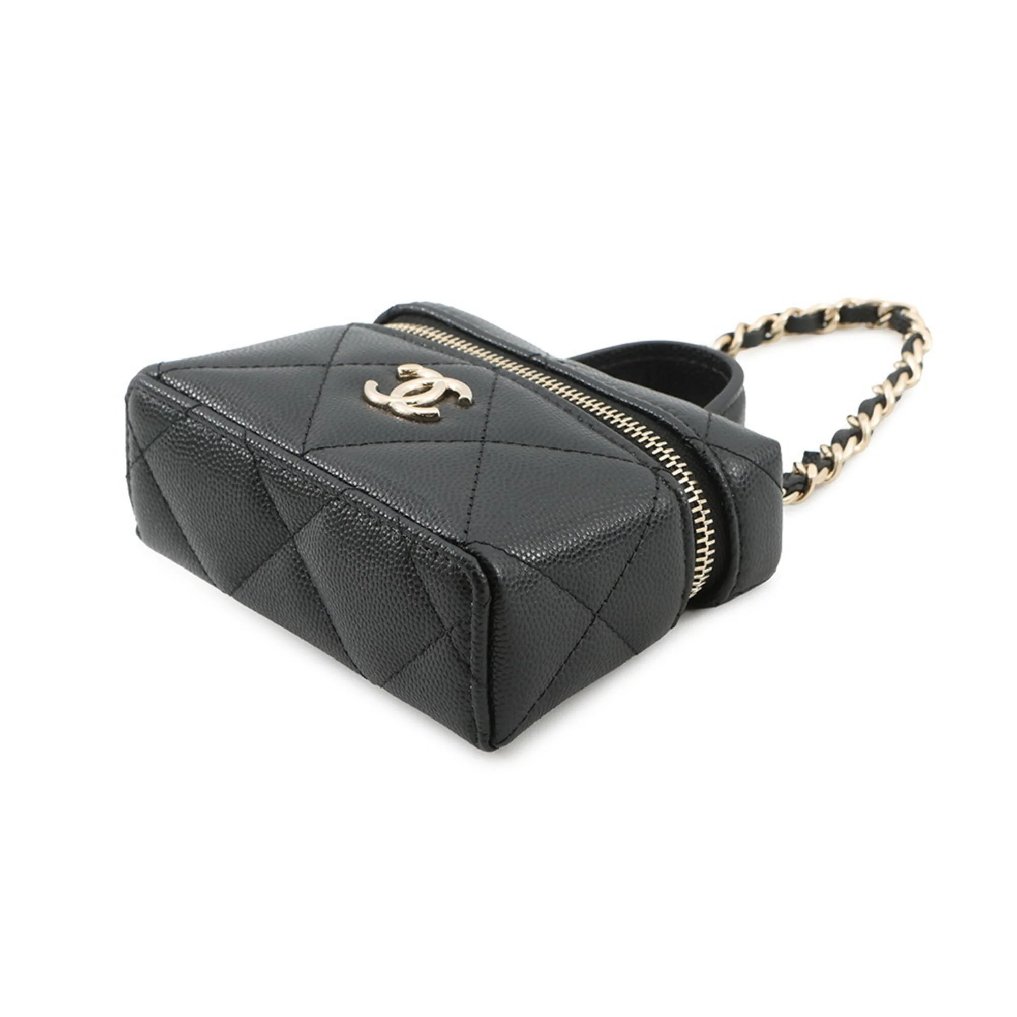 Matelasse Charm Mini Pouch Black Handbag Charm - Image 2