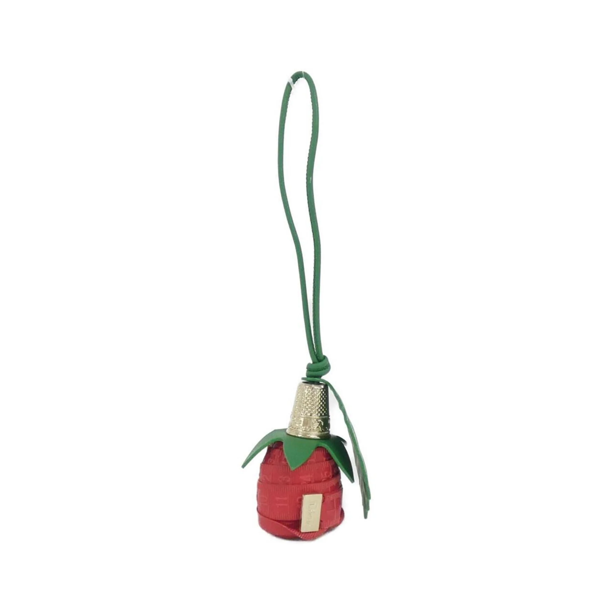Charm Leather Green and Red Handbag Charm