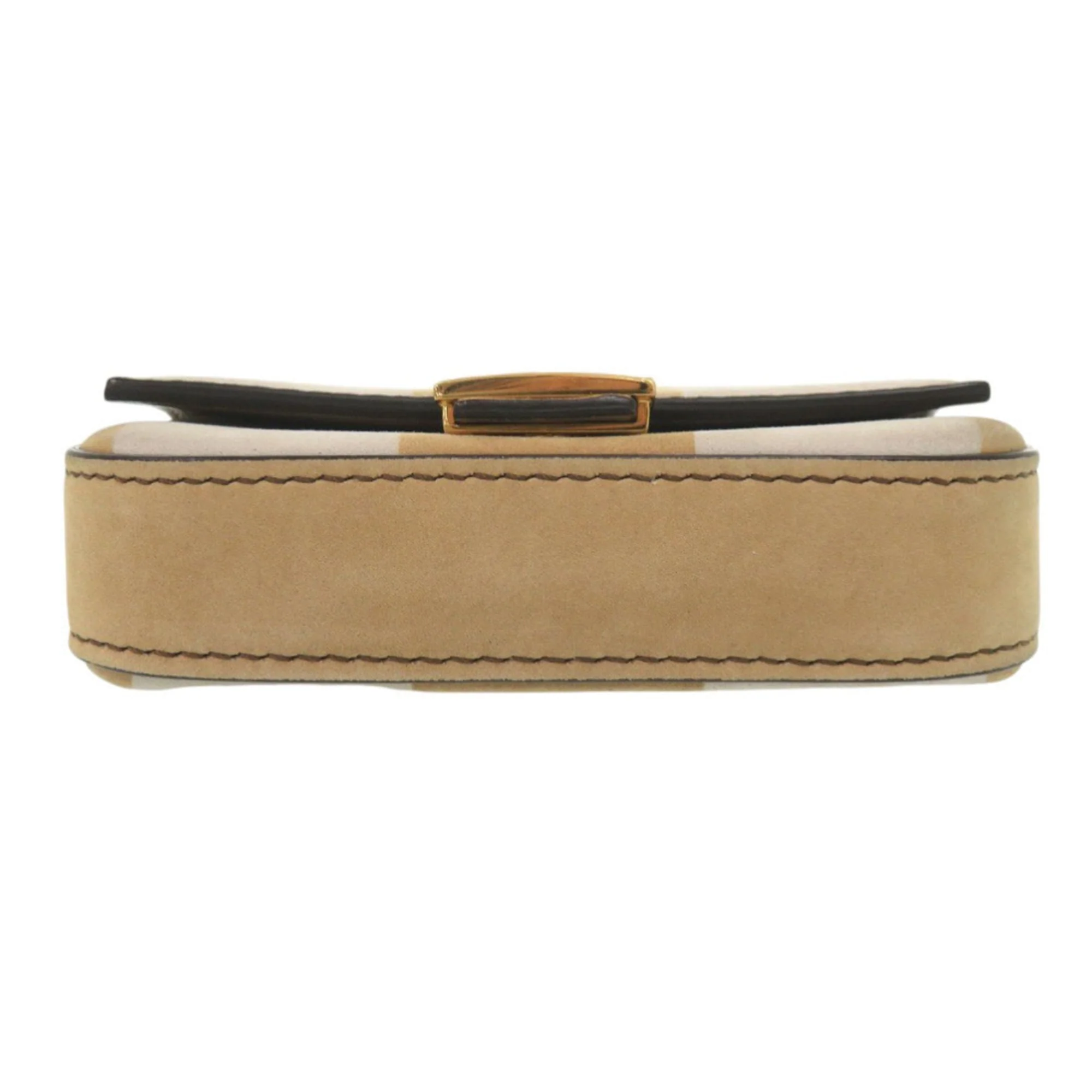 Charm Leather Beige Mini Handbag Charm - Image 4