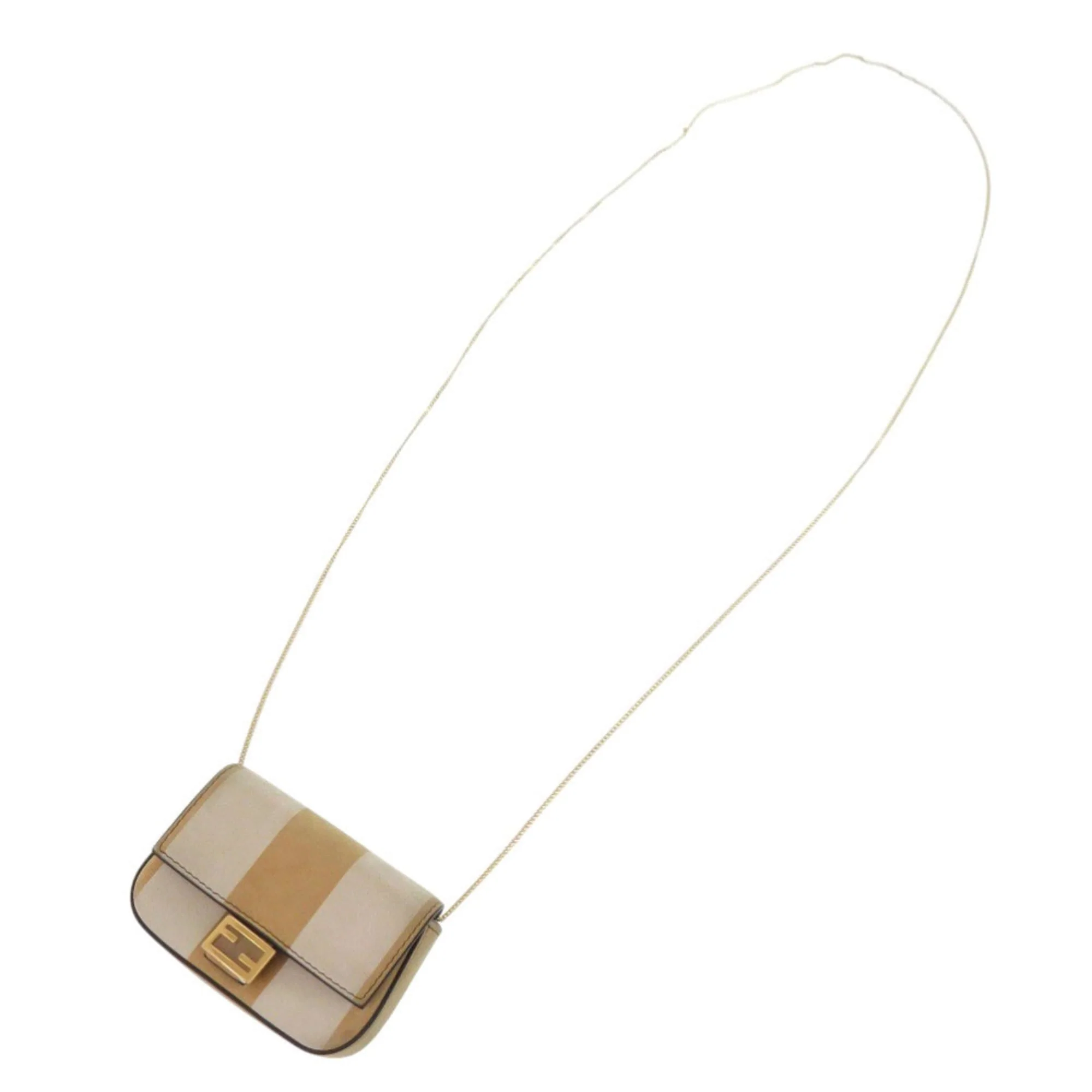 Charm Leather Beige Mini Handbag Charm - Image 5