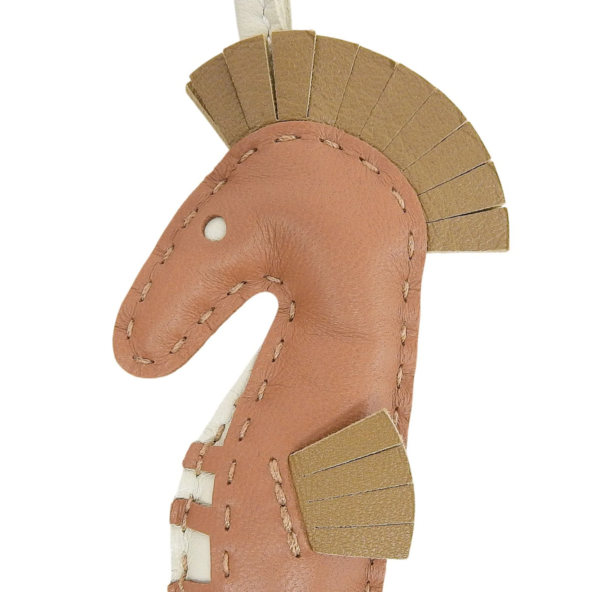 Bag Charm Agneau Milo Brown Kraft Handbag Charm - Image 4