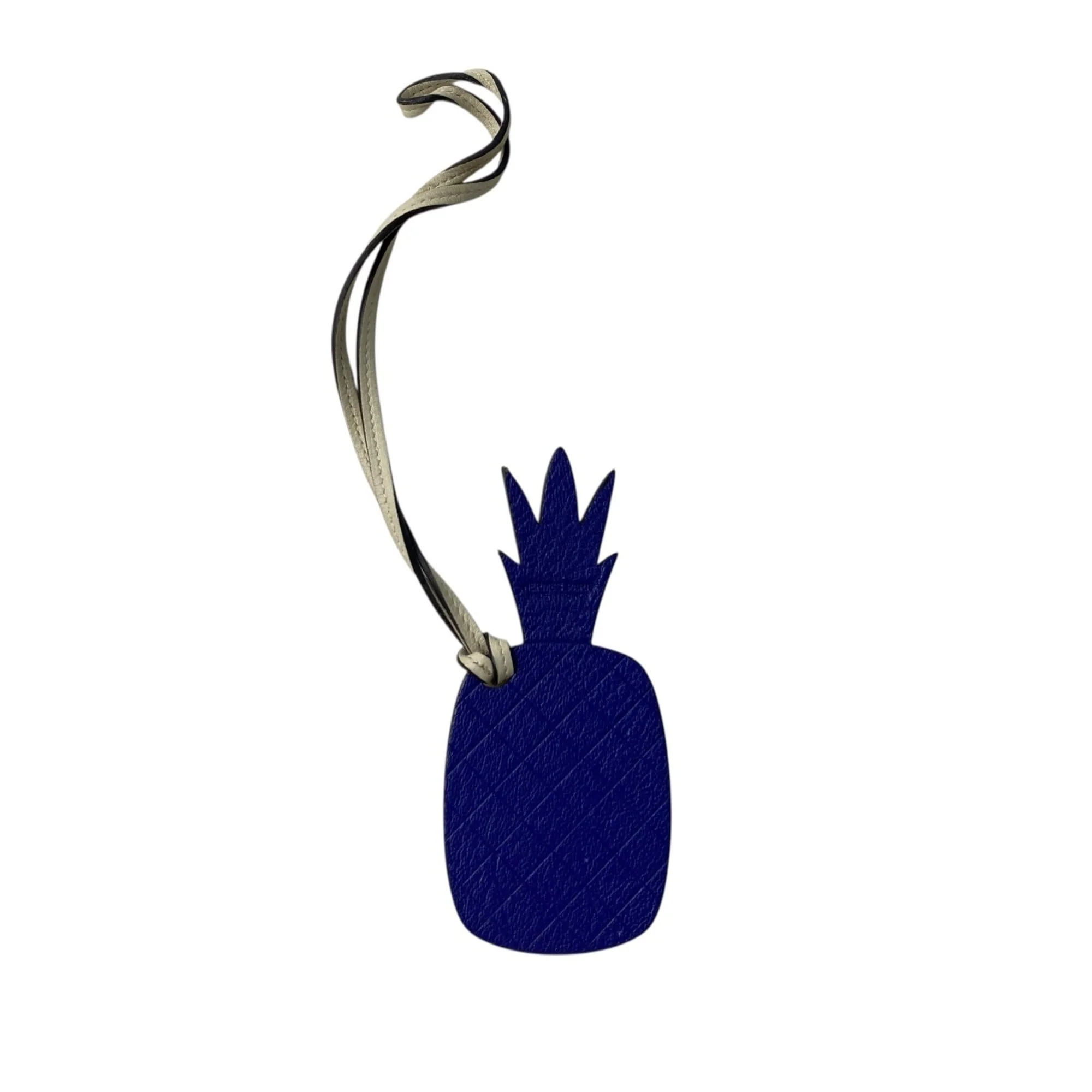 Bag Charm Leather Blue and Yellow Handbag Charm - Image 2