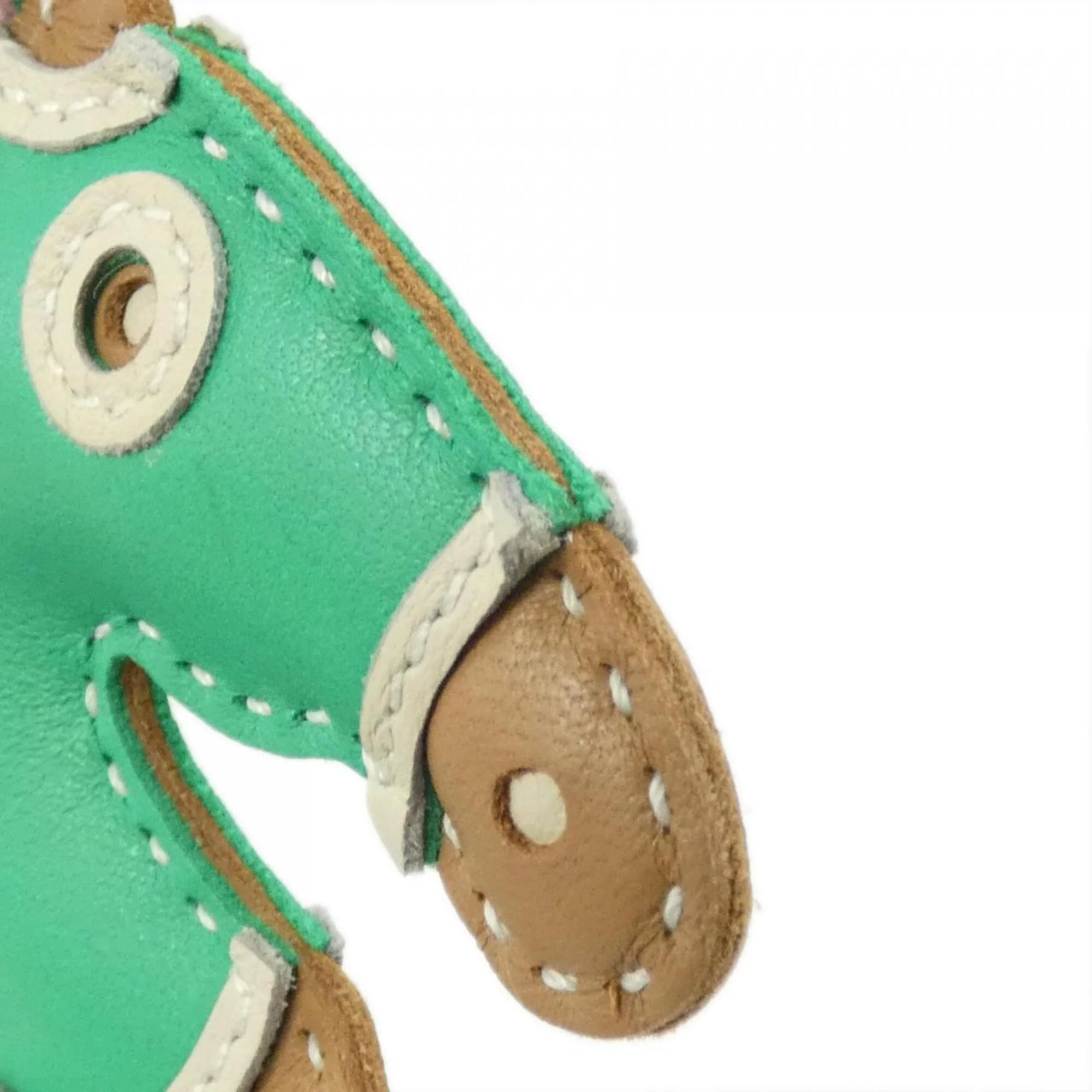 Charm Agneau Milo Green and Mint Green Handbag Charm - Image 3
