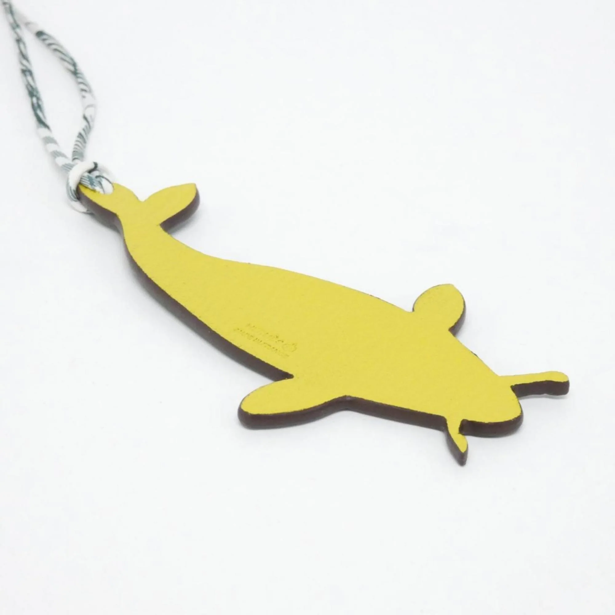 Charm Chevre Leather and Taurillon Clemence Leather Jaune and Vert Handbag Charm - Image 3