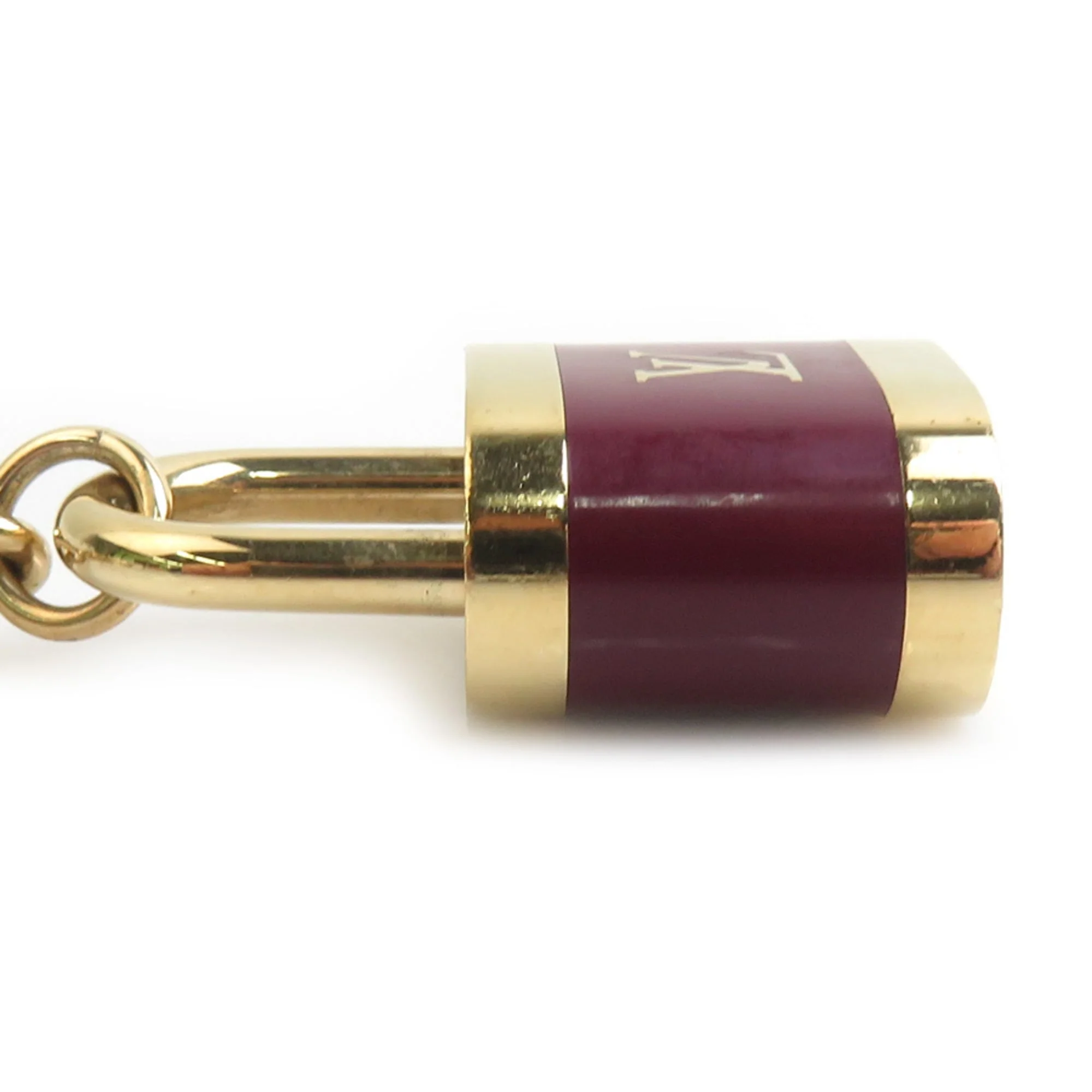 Charm Enamel and Metal Bordeaux and Gold Handbag Charm - Image 3