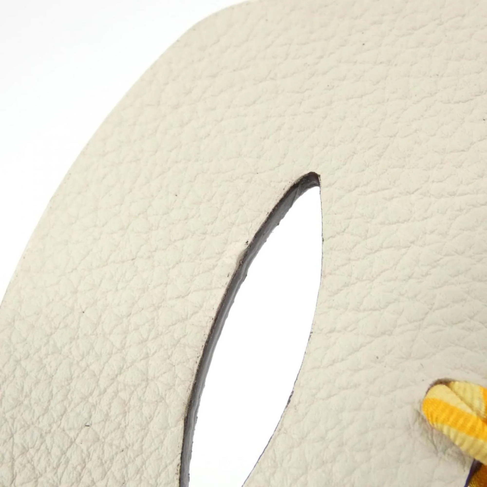 Charm Epsom Leather and Togo Leather Anemone Beige Handbag Charm - Image 4
