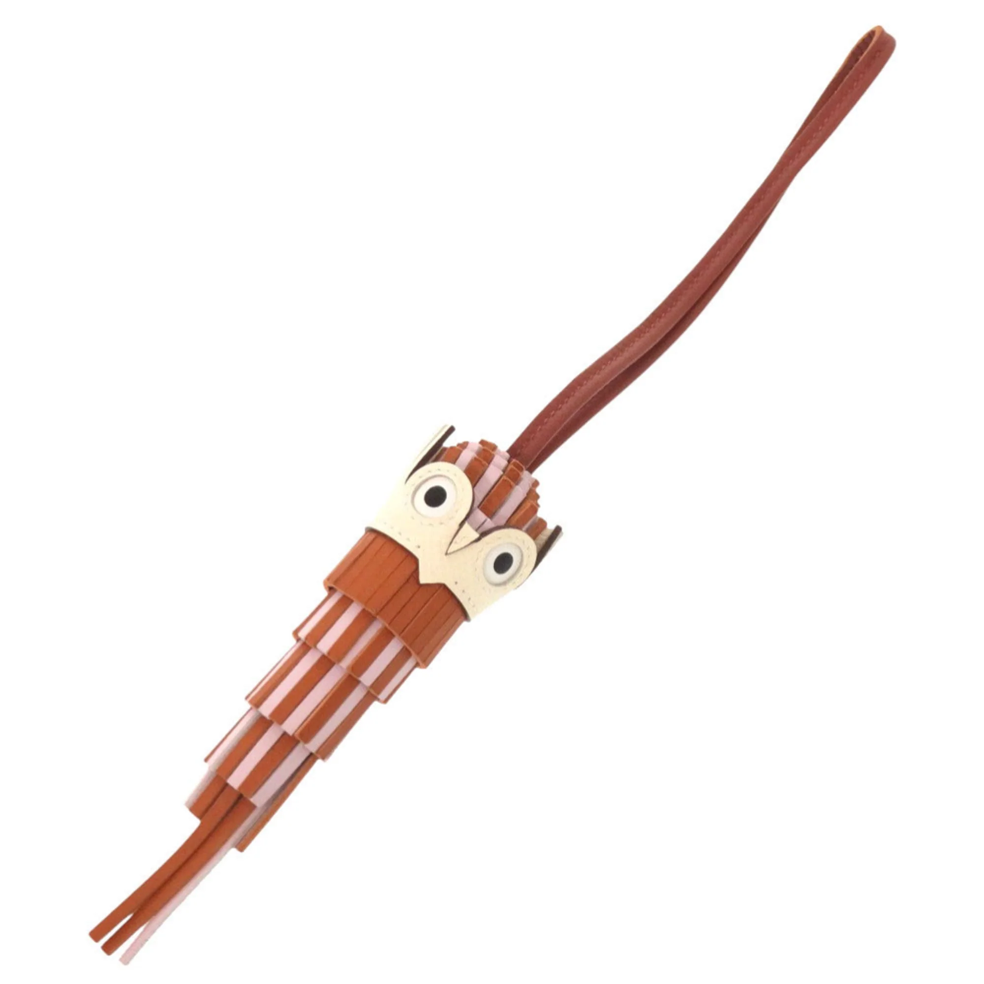 Chouette Owl Charm Agneau Milo and Epsom Leather Handbag Charm