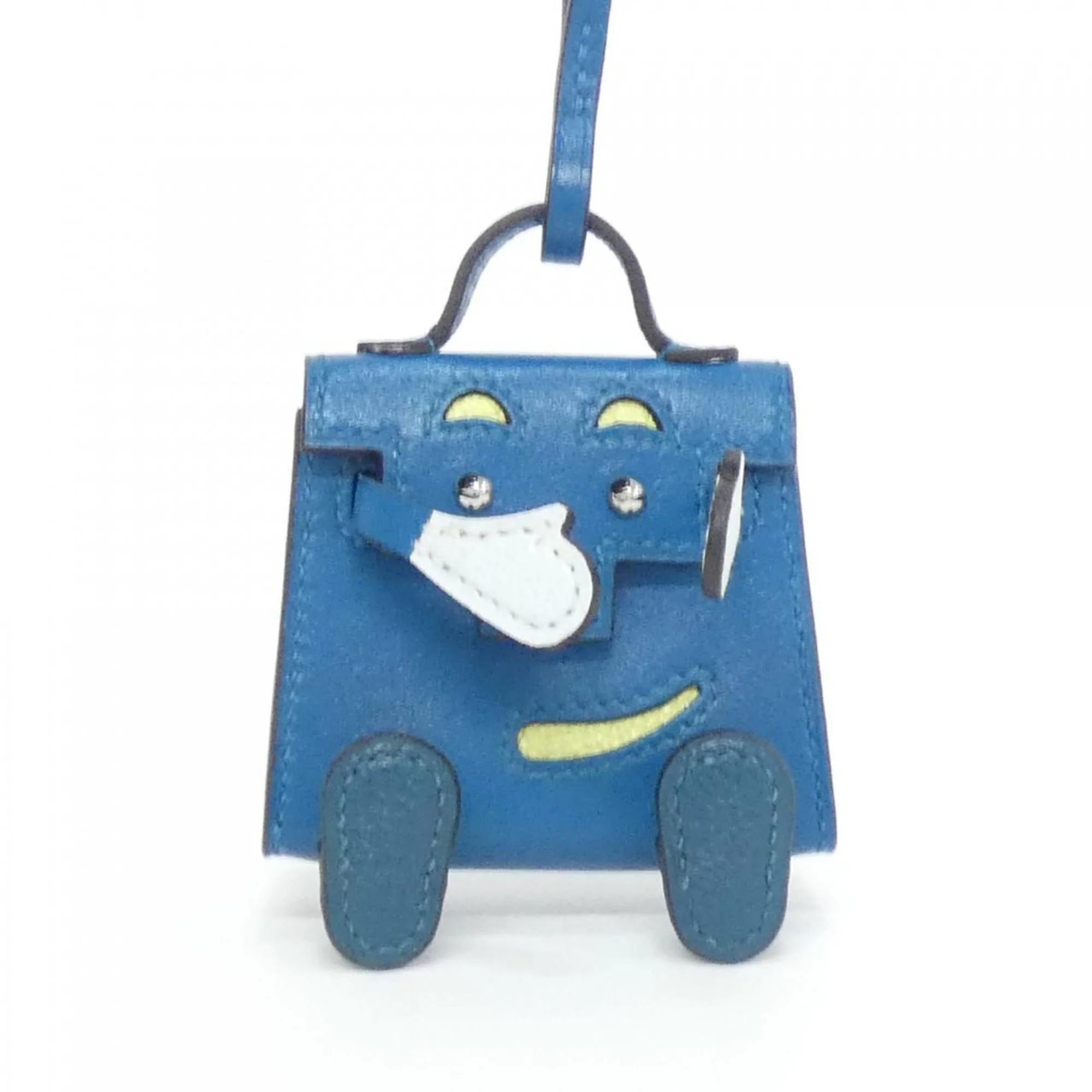 Kelly Charm Chevre Leather and Tadelakt Leather Handbag Charm - Image 2