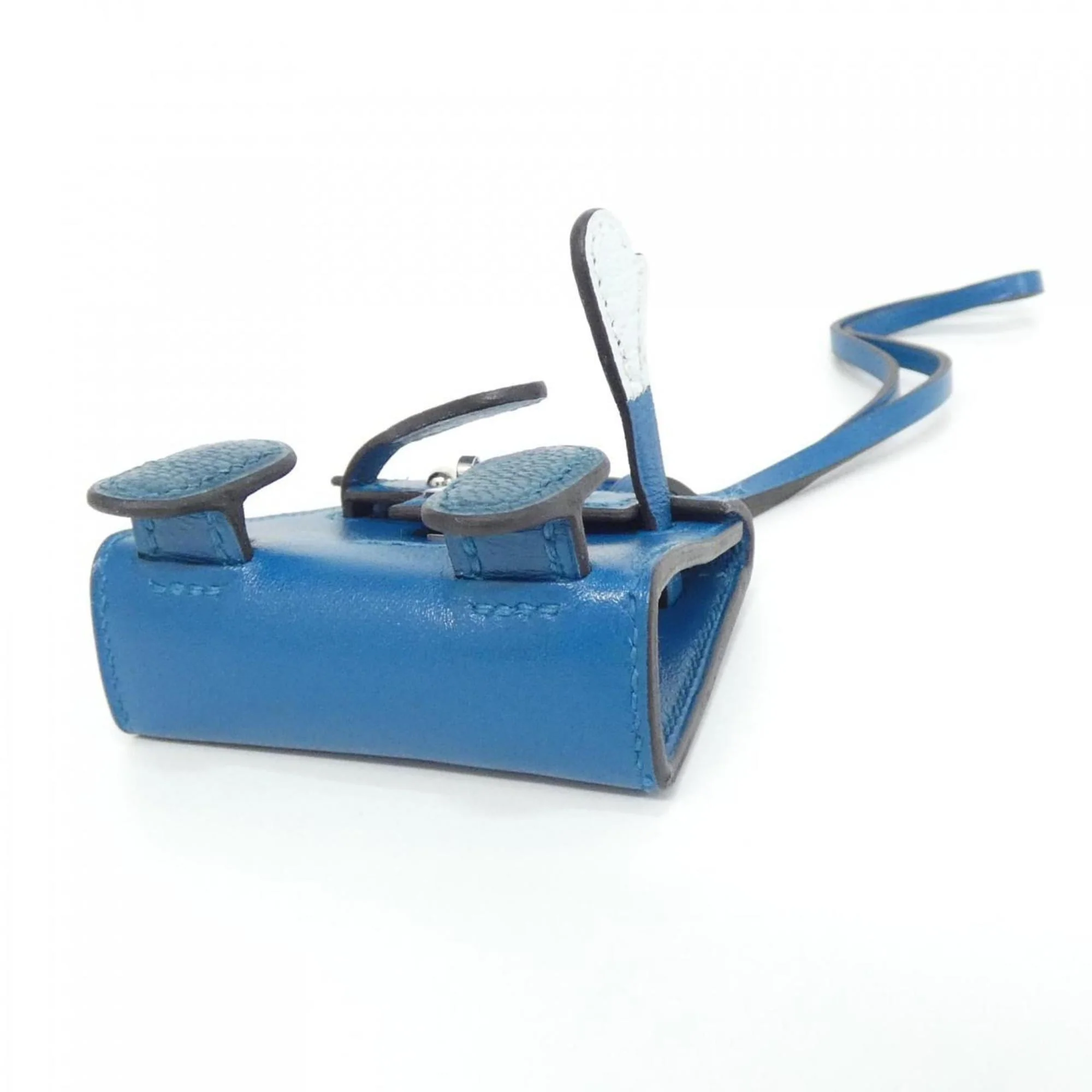 Kelly Charm Chevre Leather and Tadelakt Leather Handbag Charm - Image 5