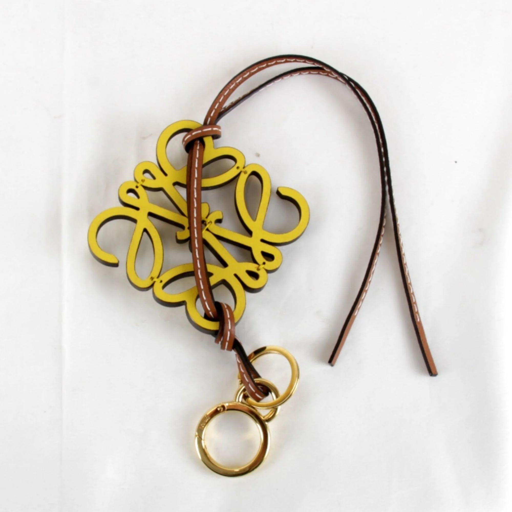 Charm Leather Yellow Handbag Charm - Image 2