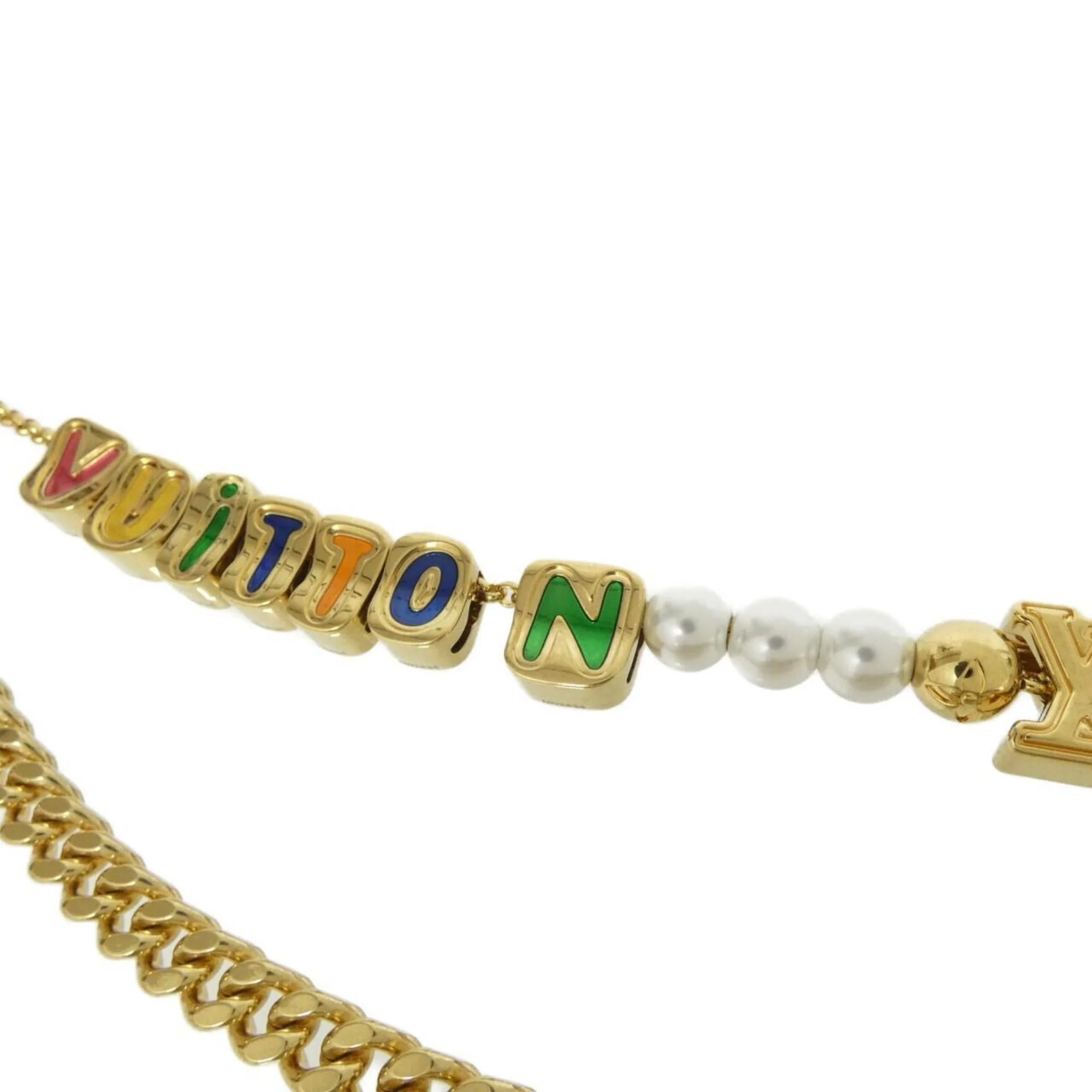 Chain Belt Charm Gold Multi-Color Handbag Charm - Image 2