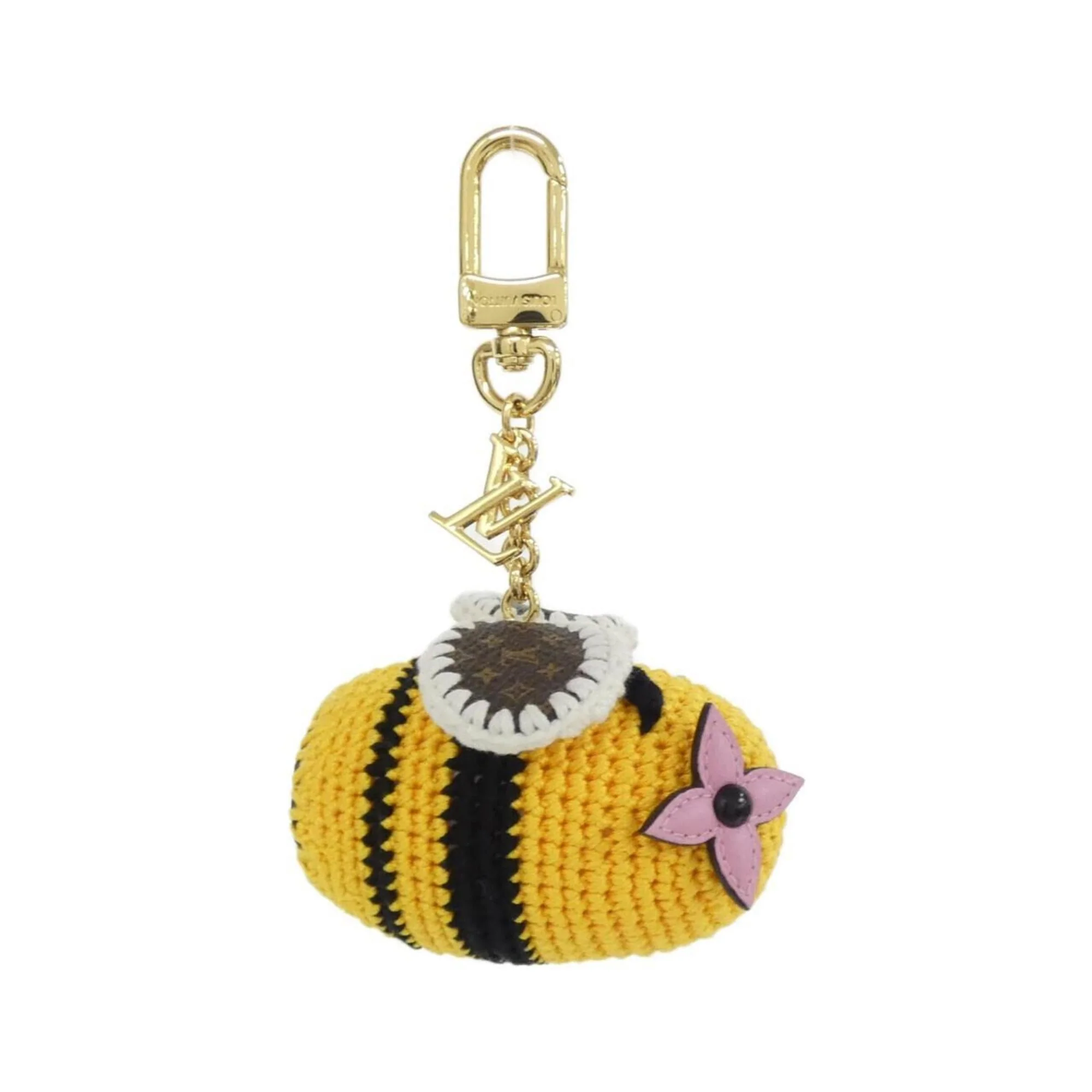Charm Cotton Yellow Handbag Charm