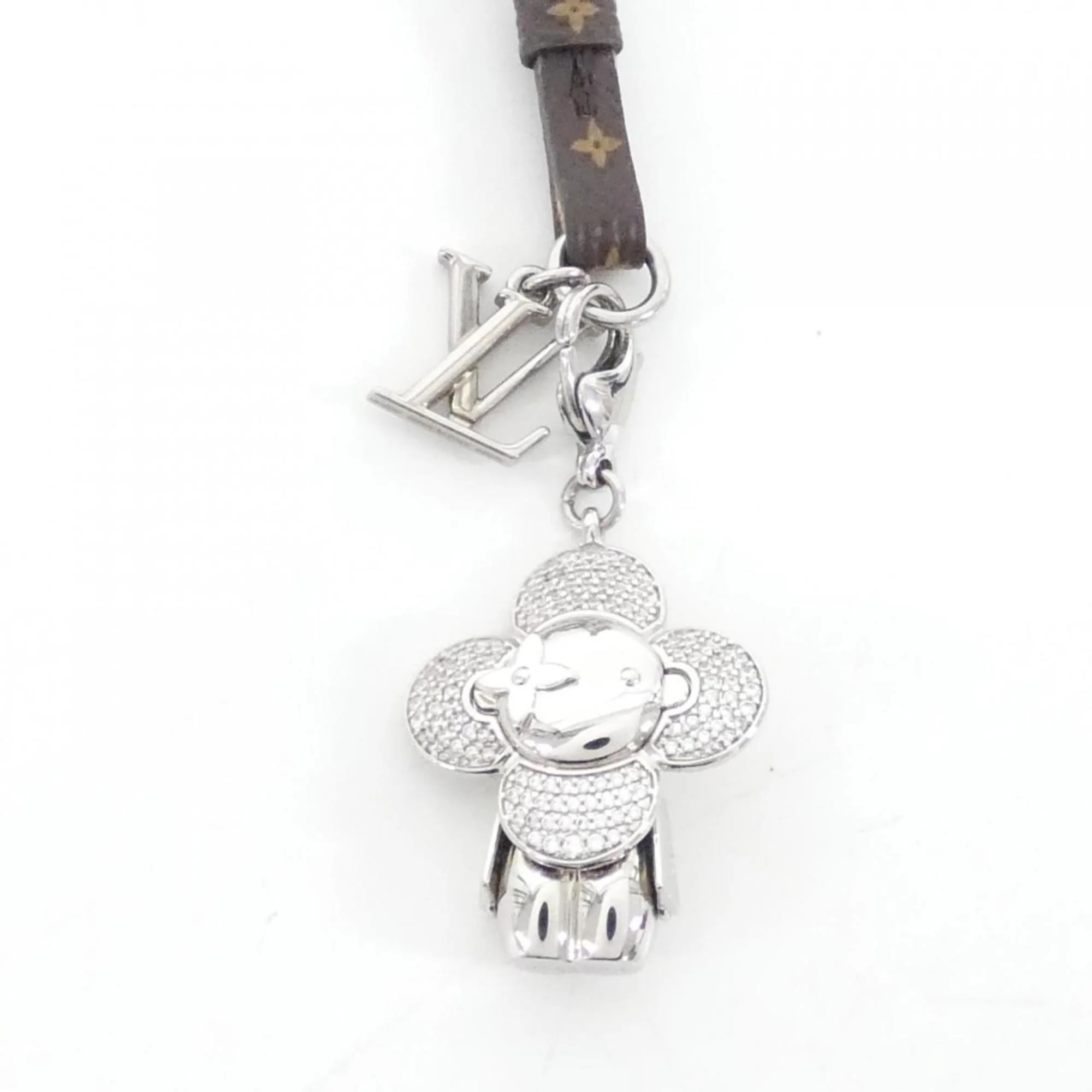 Monogram Charm Mini Vivienne Strass Marron Handbag Charm - Image 2