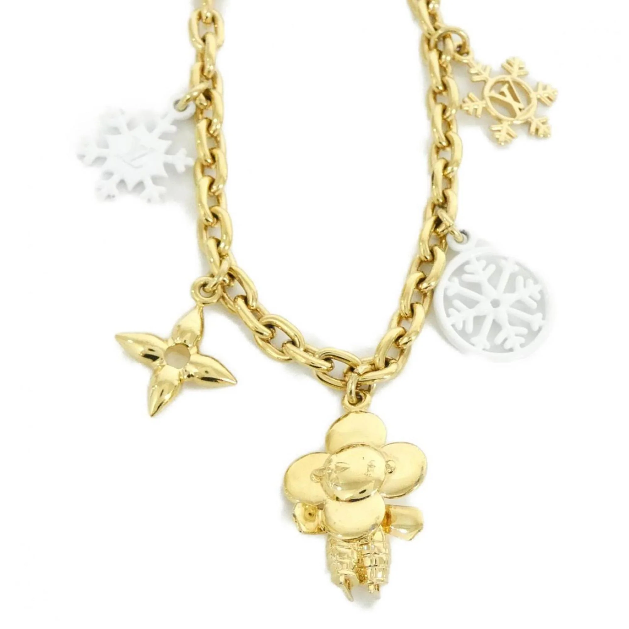 Vivienne Ice Skate Bag Charm Blanc and Gold Handbag Charm - Image 2