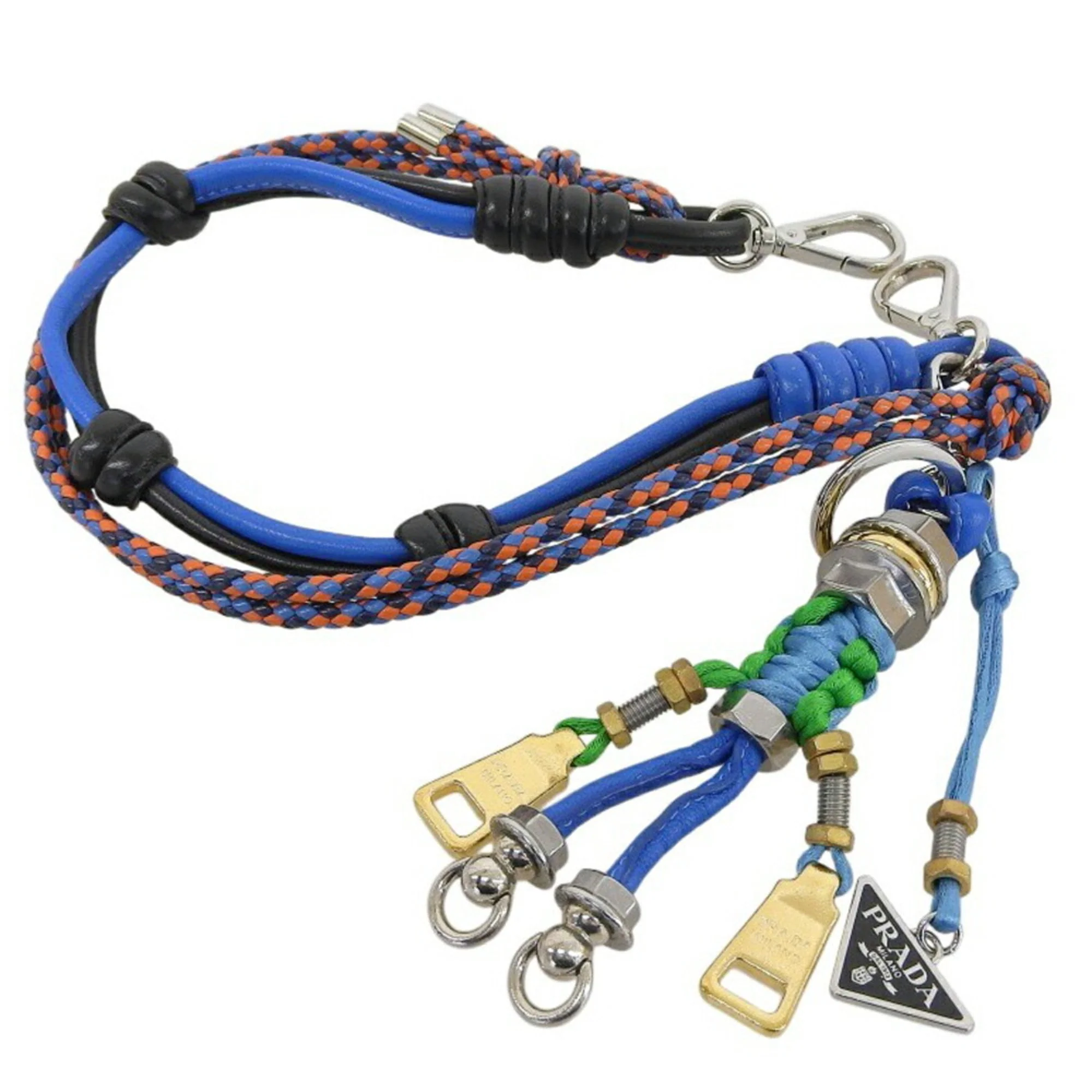 Robot Popstring Bag Charm Leather and Metal Handbag Charm