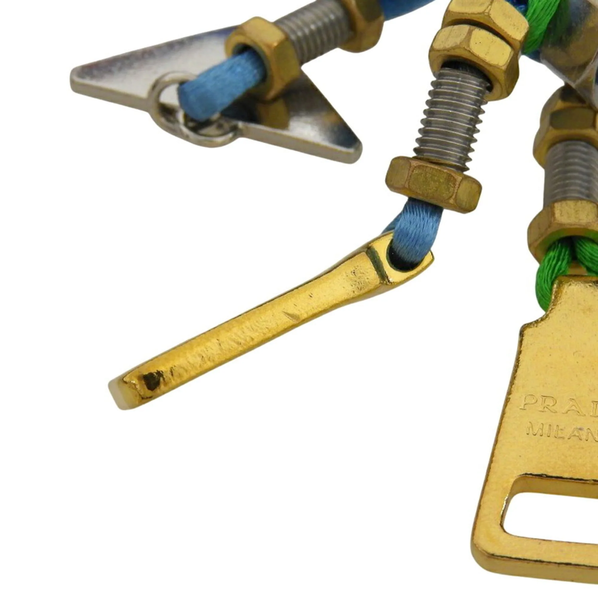 Robot Popstring Bag Charm Leather and Metal Handbag Charm - Image 7