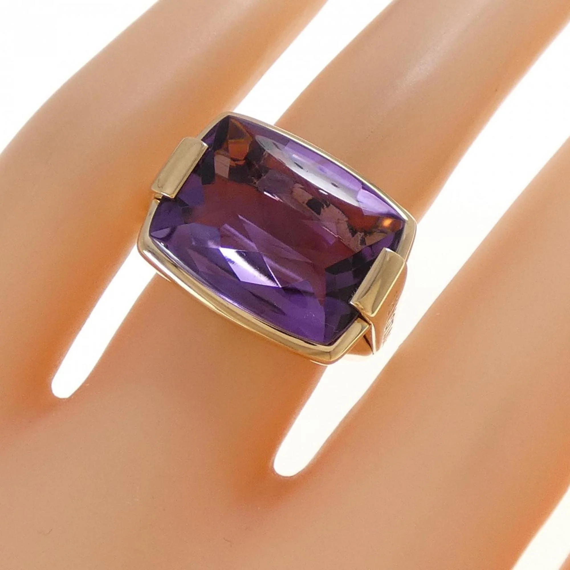 Allegra Ring 18K Yellow Gold with Amethyst - Image 5