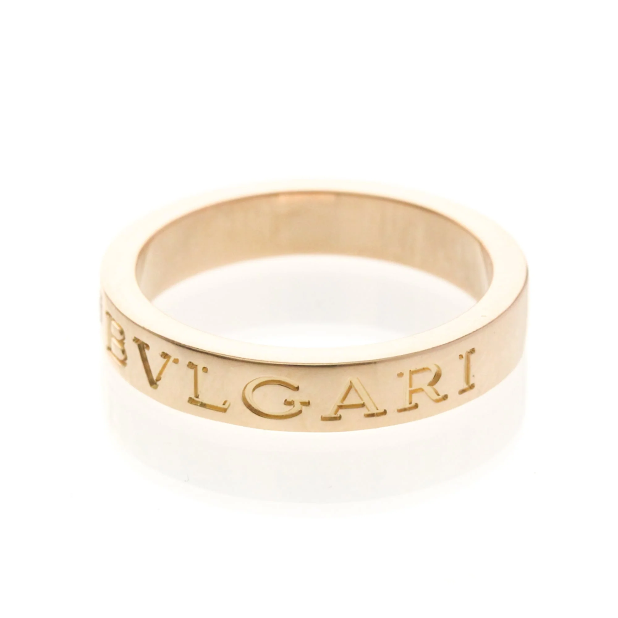 Band Ring 18K Rose Gold With Diamond - Image 2