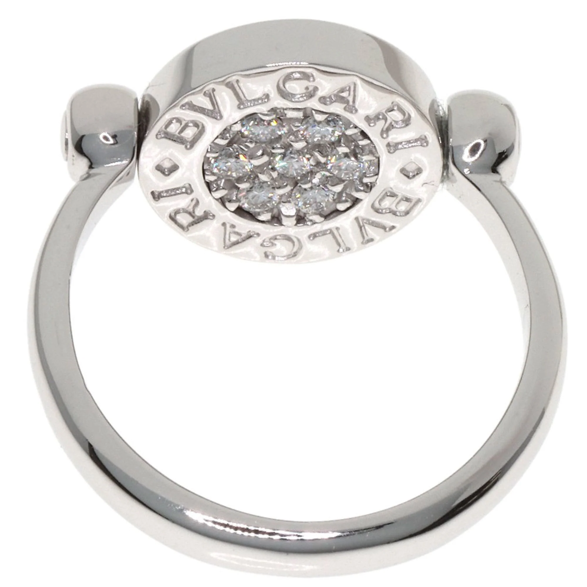 Band Ring 18K White Gold With Diamond and Onyx - Image 4